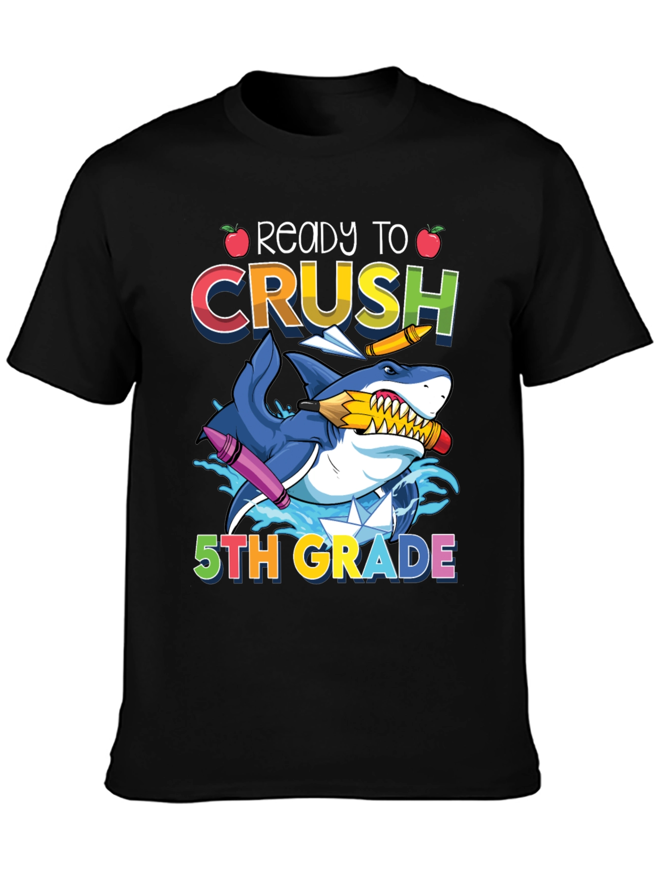 Ready to Crush 5th Grade Shark T-Shirt