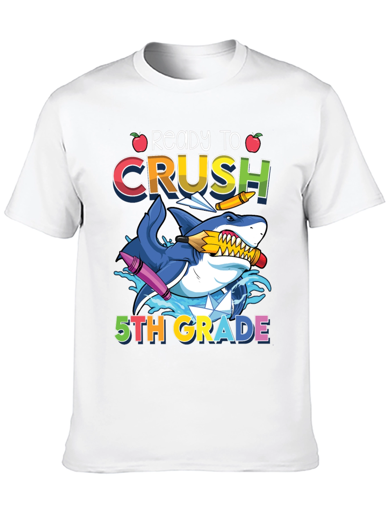Ready to Crush 5th Grade Shark T-Shirt