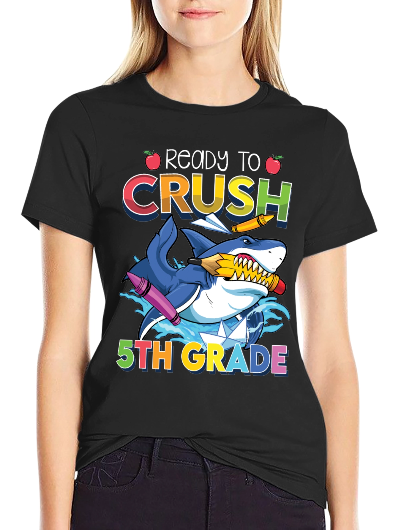 Ready to Crush 5th Grade Shark T-Shirt