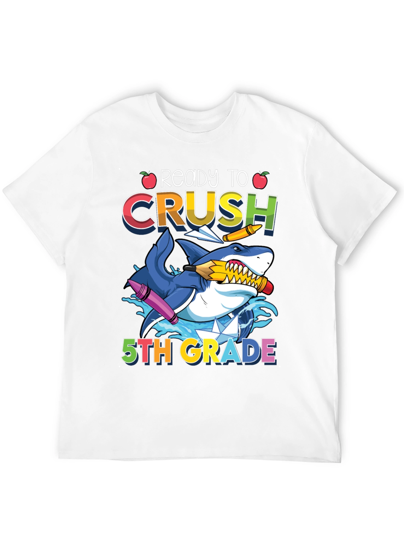 Ready to Crush 5th Grade Shark T-Shirt