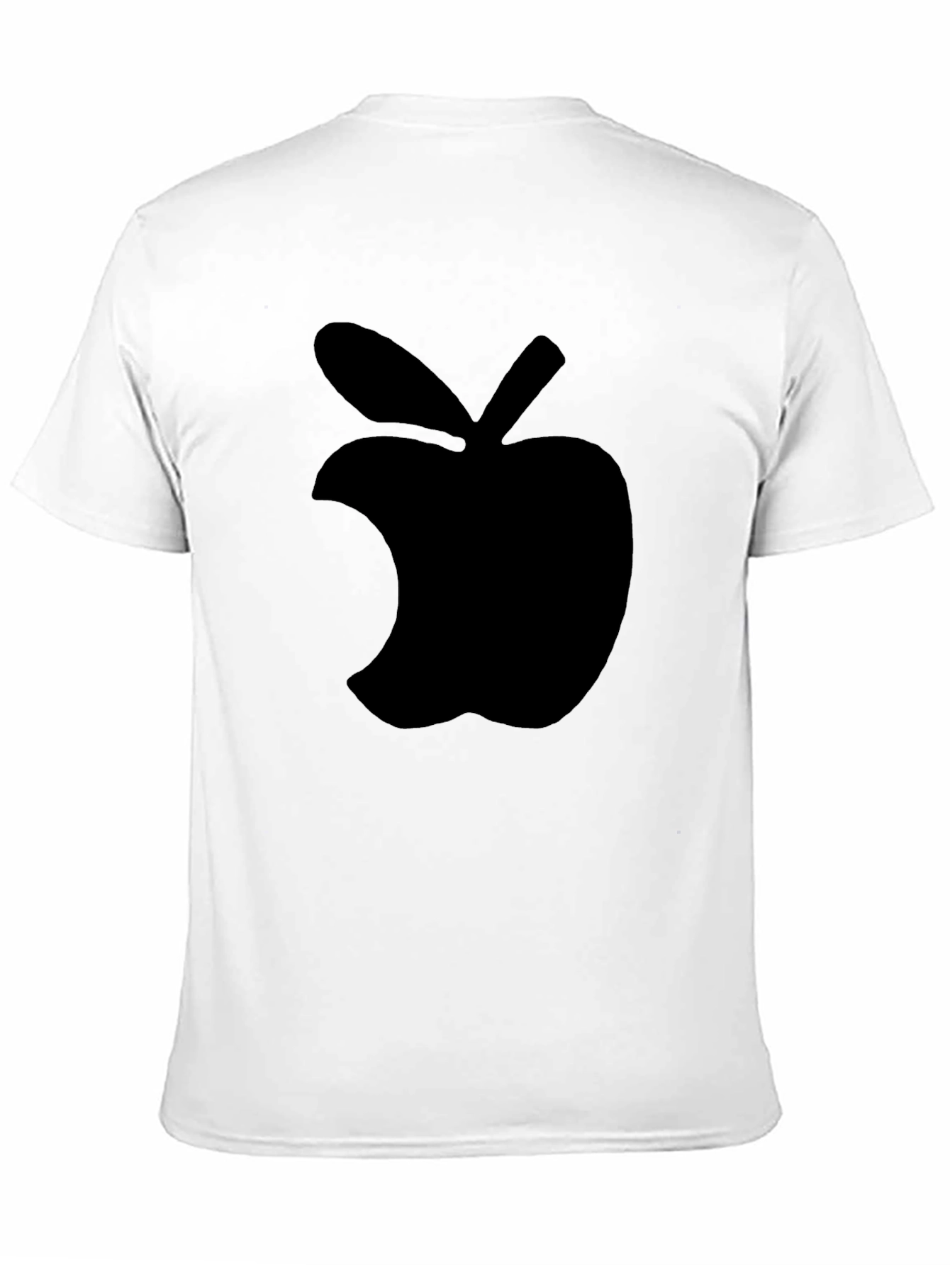 Black Apple Logo Graphic Tee - Modern Style