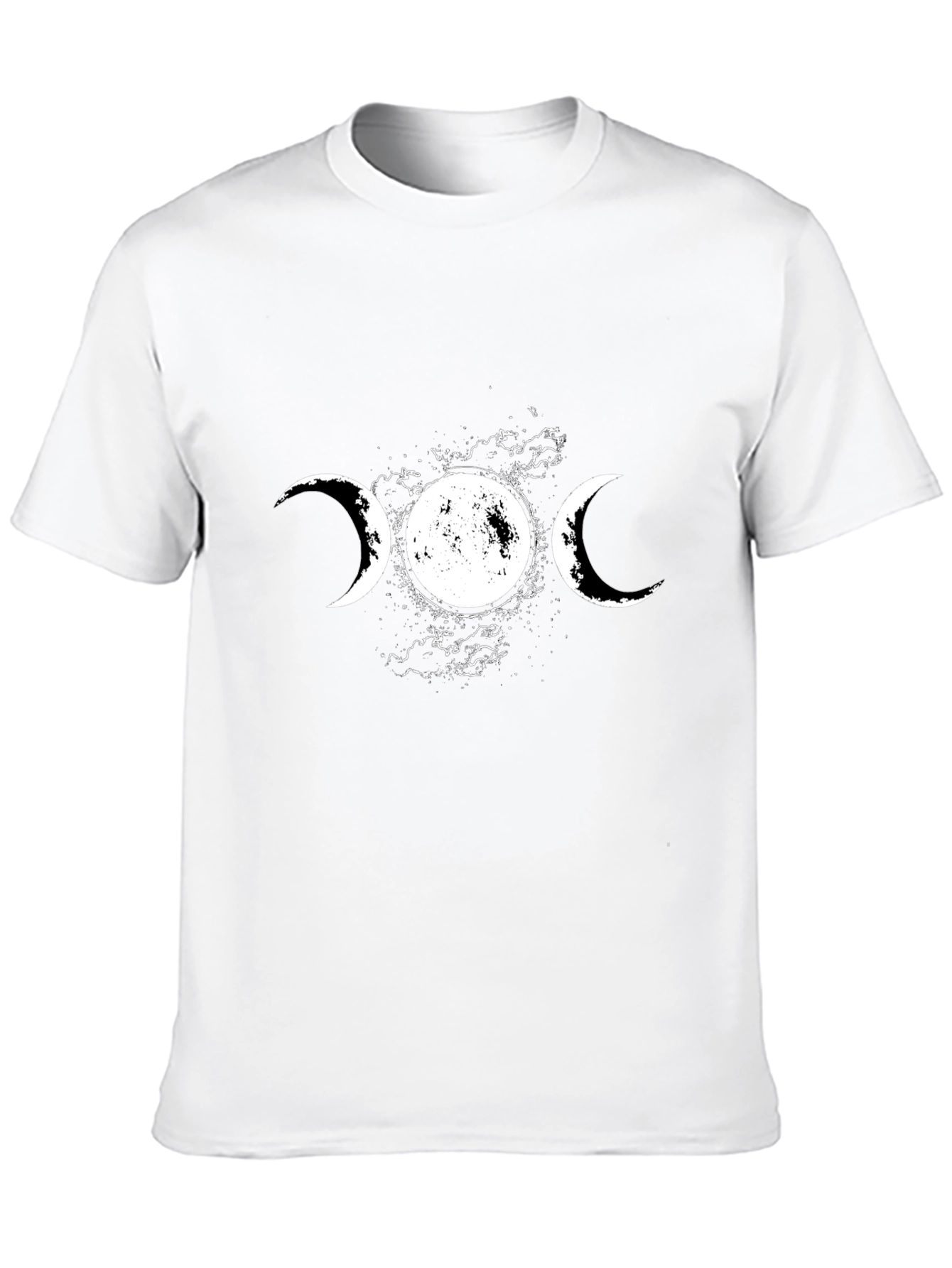Triple Moon Goddess T-Shirt - Black