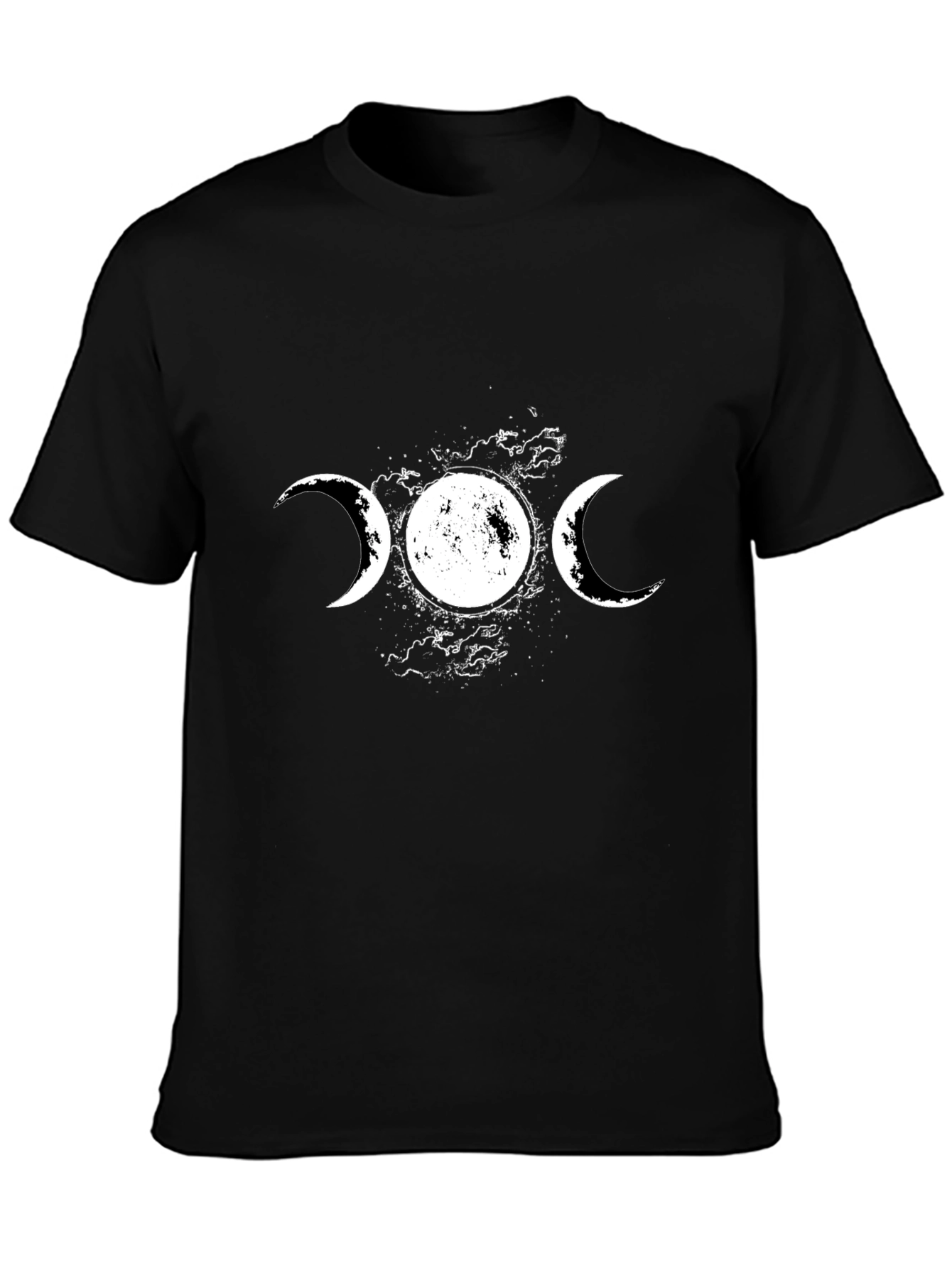 Triple Moon Goddess T-Shirt - Black