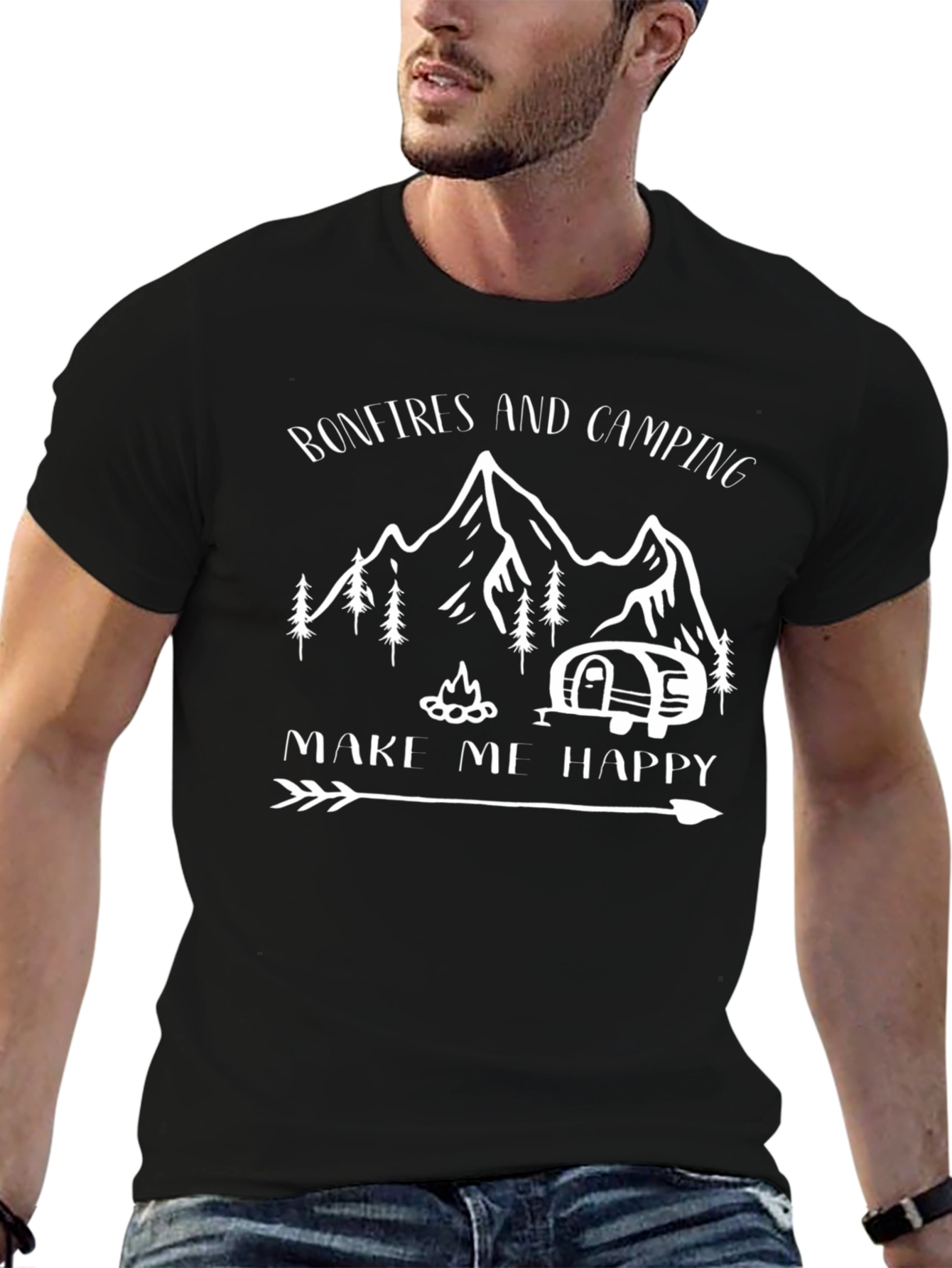 Bonfires and Camping Graphic T-Shirt