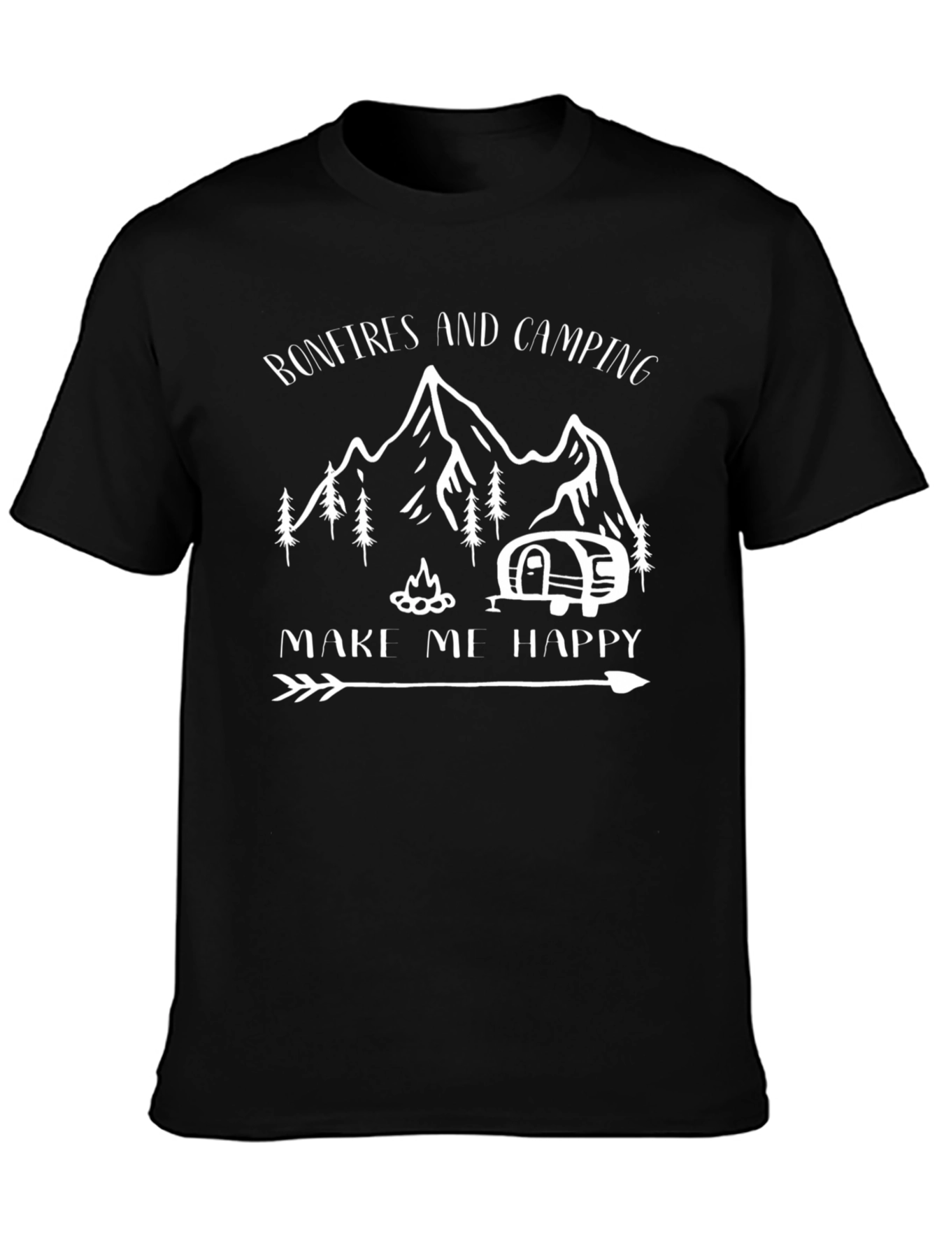Bonfires and Camping Graphic T-Shirt