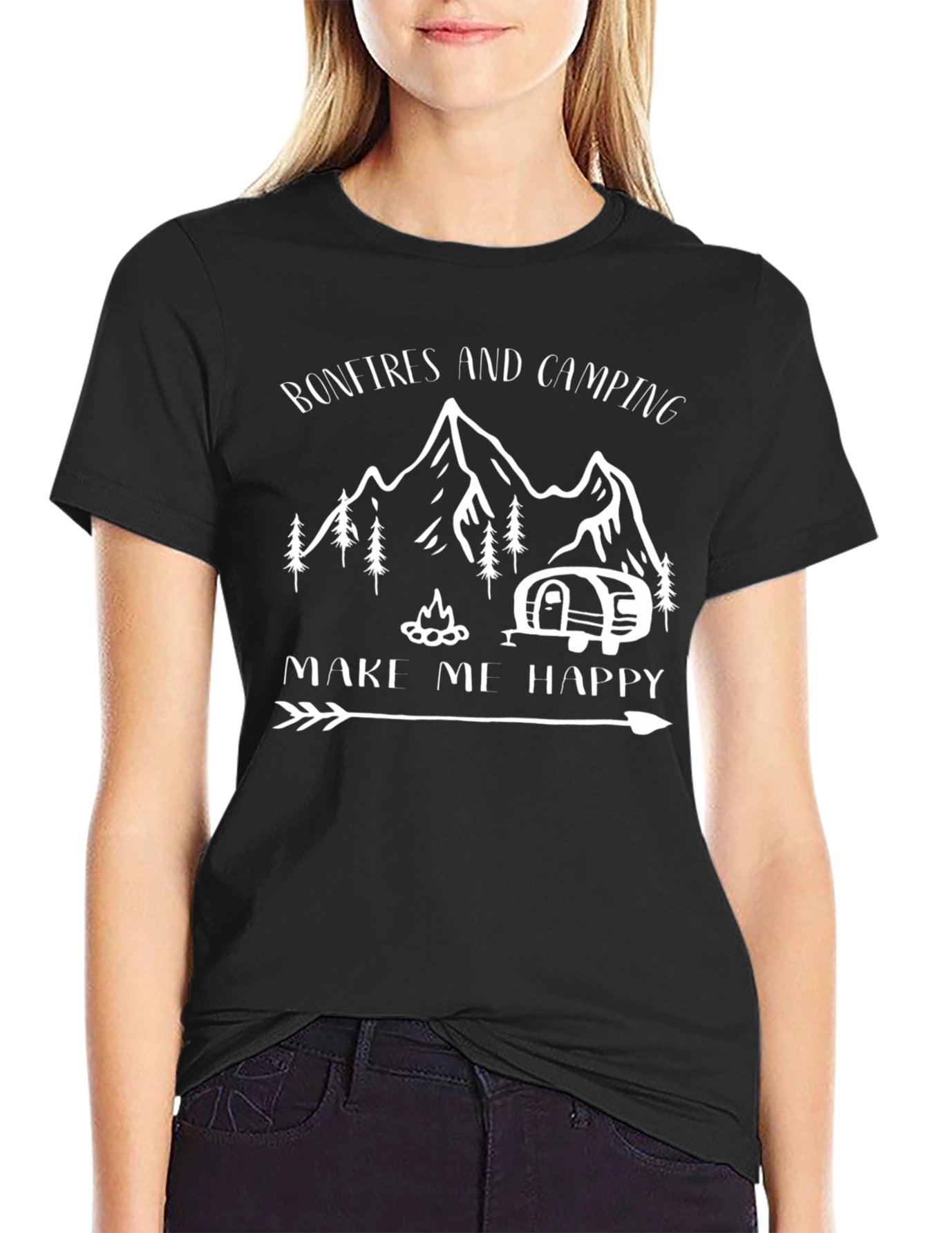 Bonfires and Camping Graphic T-Shirt