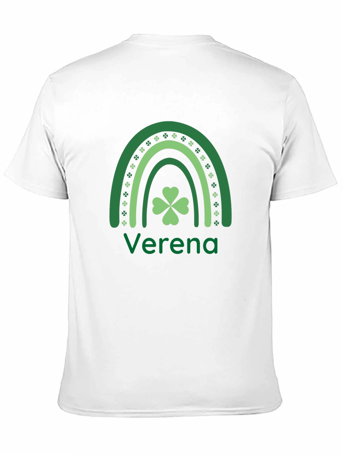 St. Patricks Day Shamrock Rainbow Personalized T-Shirt