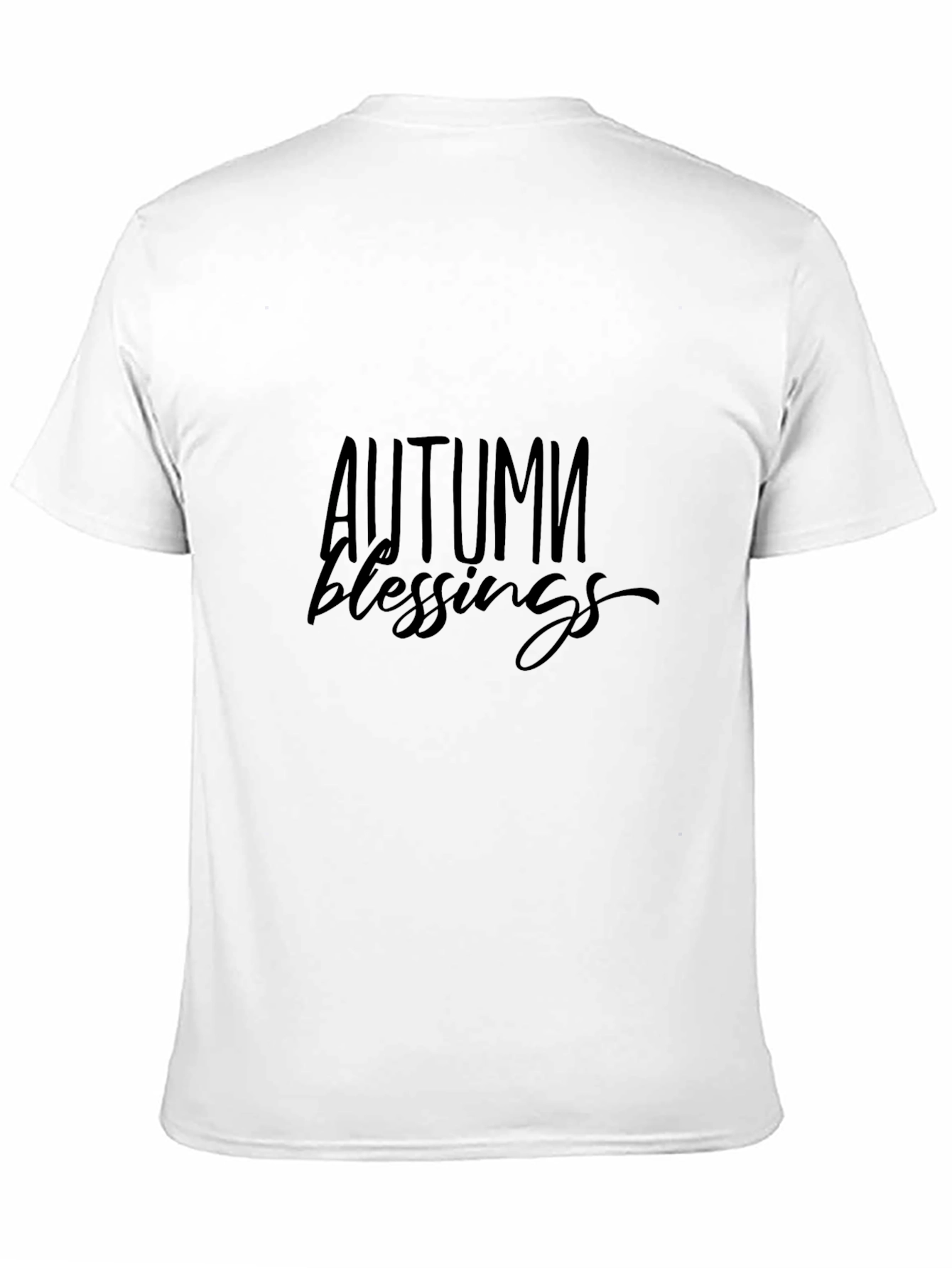 Autumn Blessings Black Graphic T-Shirt