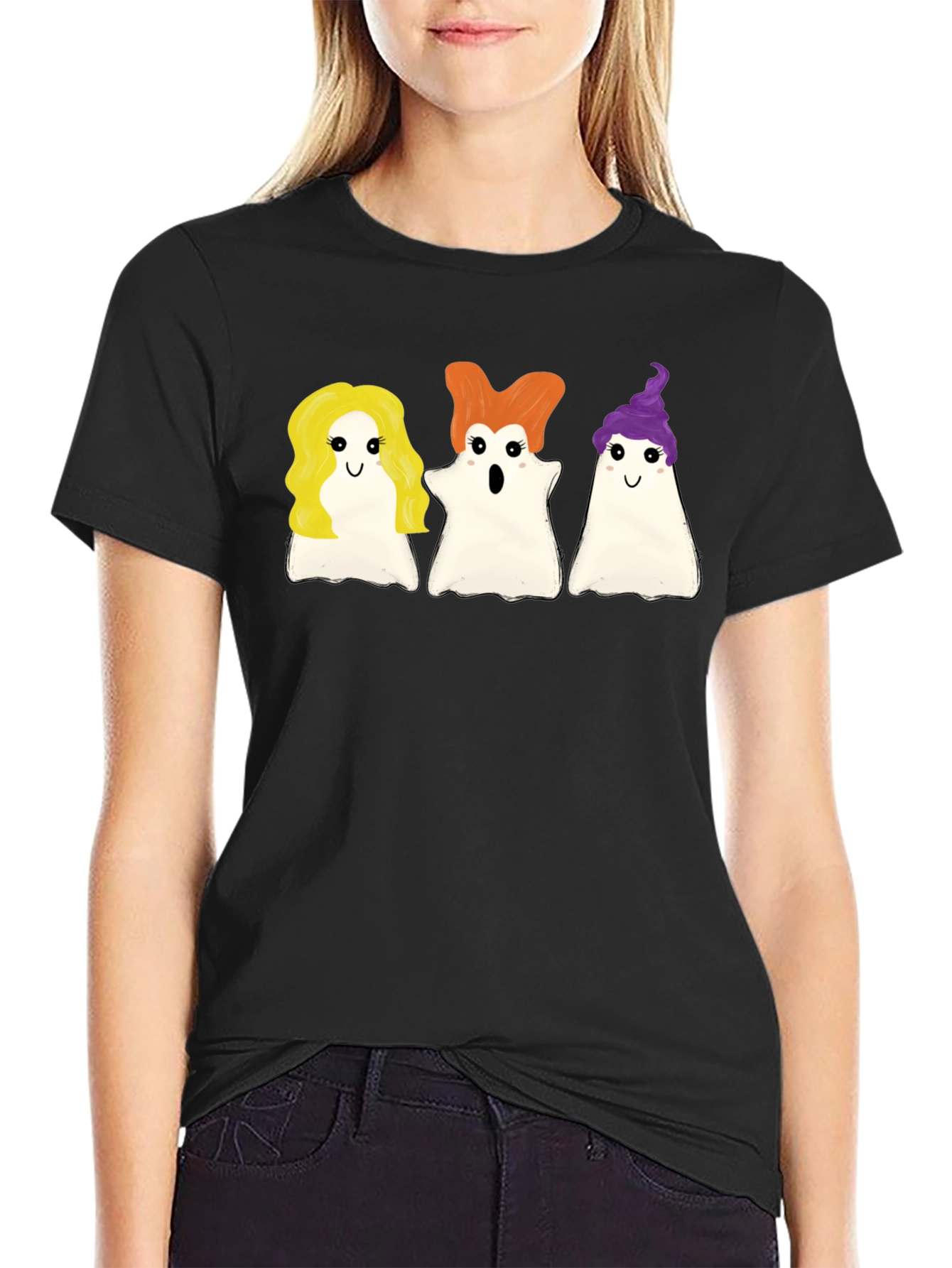 Sanderson Sisters Ghost T-Shirt Halloween Tee