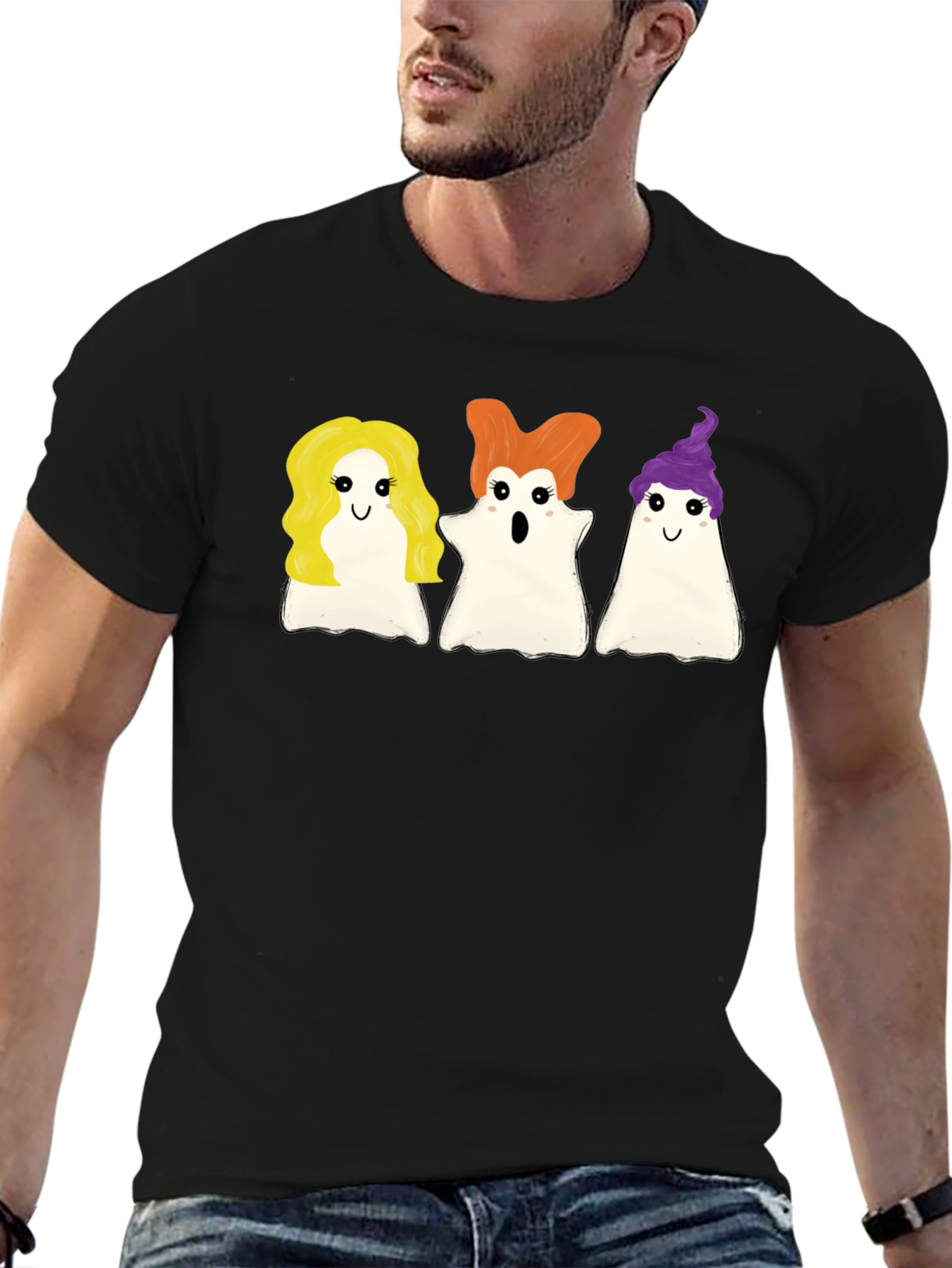 Sanderson Sisters Ghost T-Shirt Halloween Tee