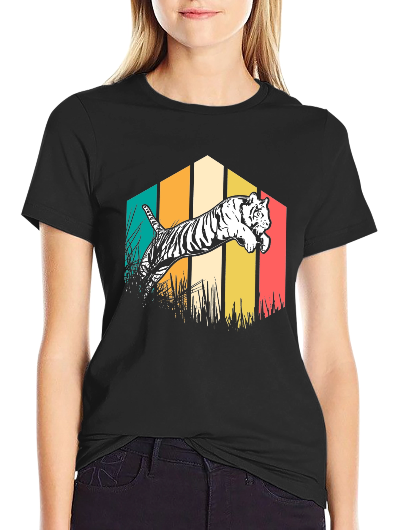 Tiger Graphic Tee - Retro Style T-Shirt