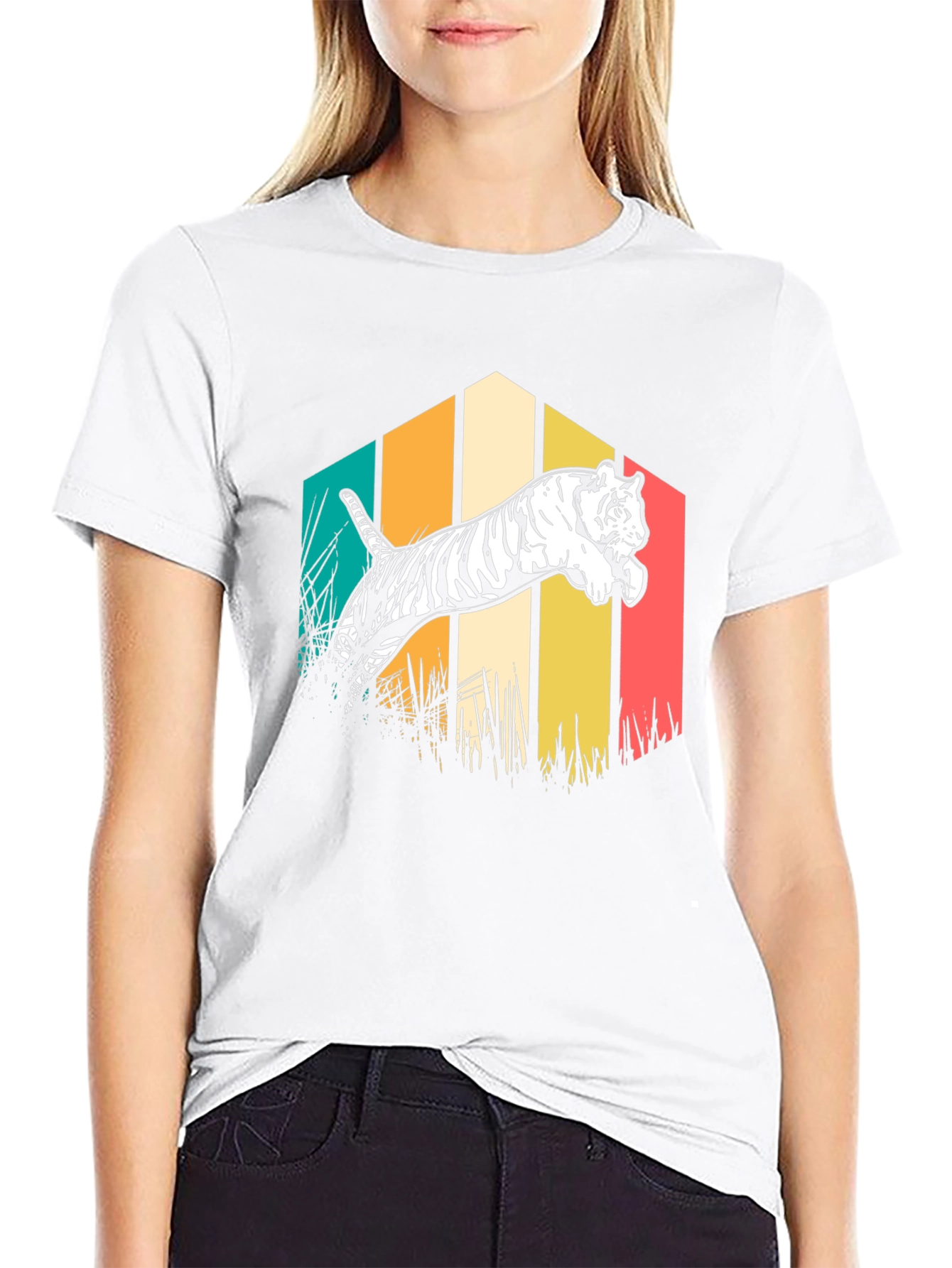 Tiger Graphic Tee - Retro Style T-Shirt