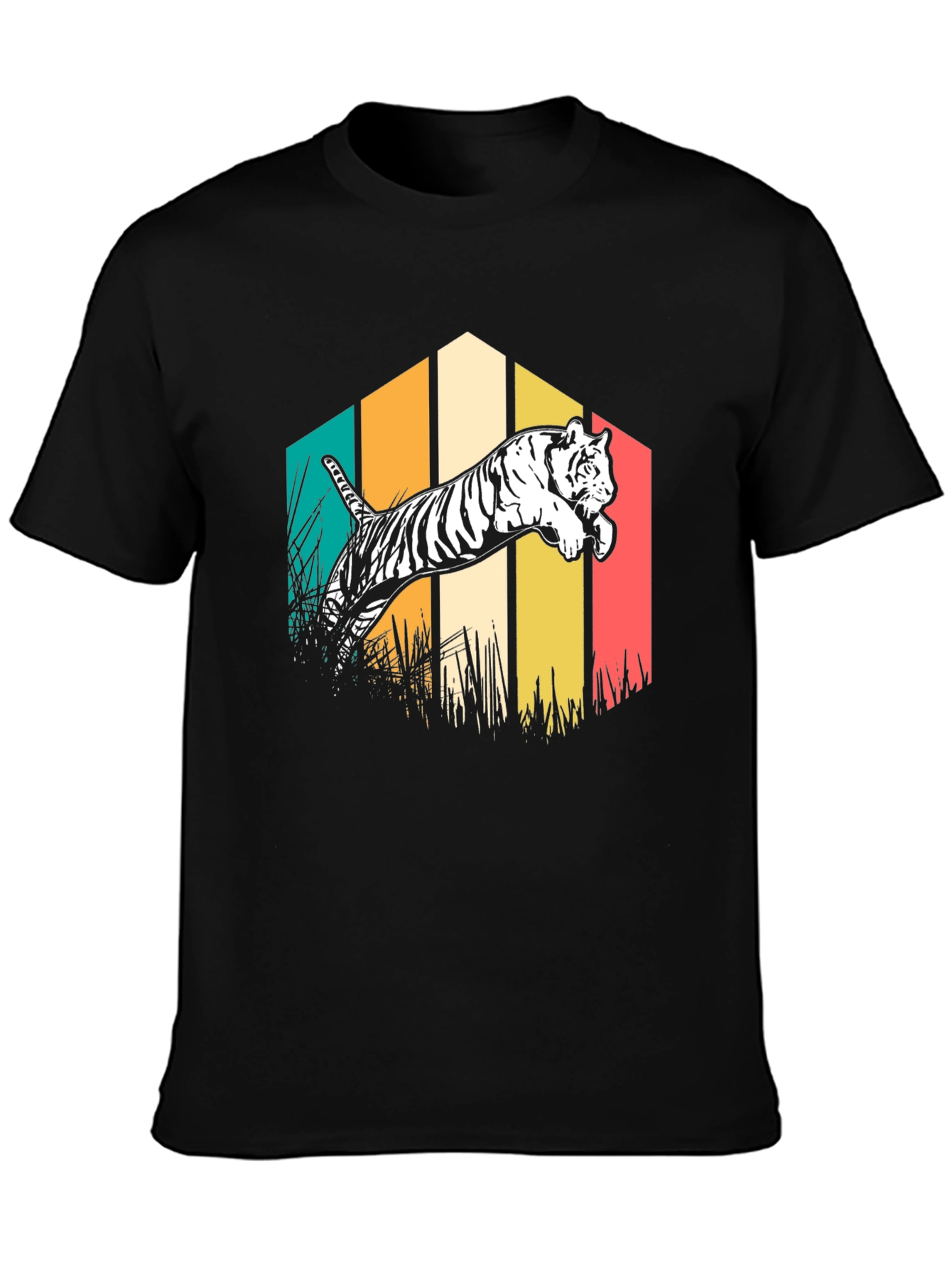 Tiger Graphic Tee - Retro Style T-Shirt