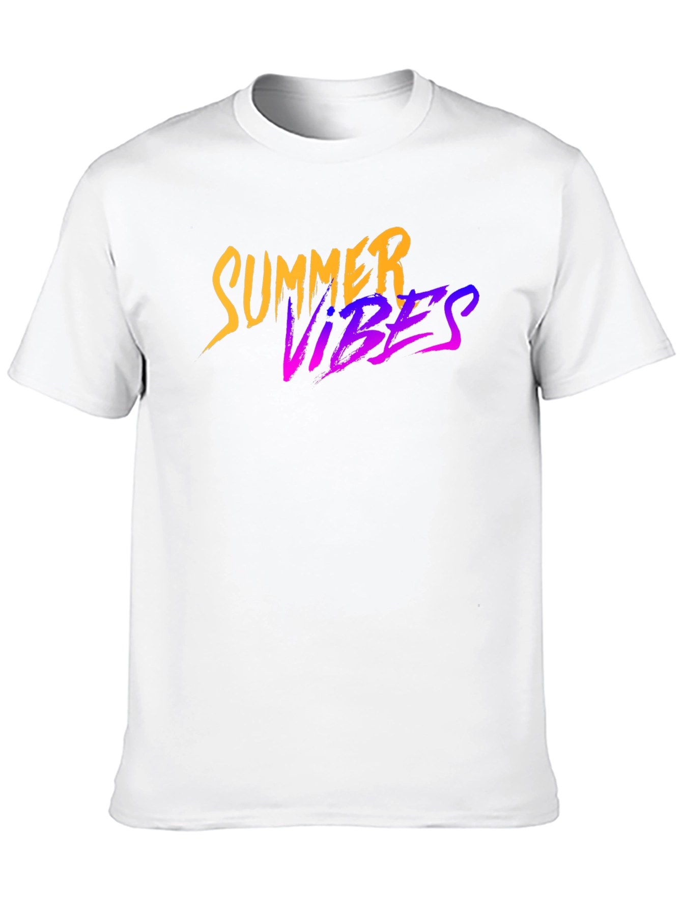 Summer Vibes Graphic Black T-Shirt
