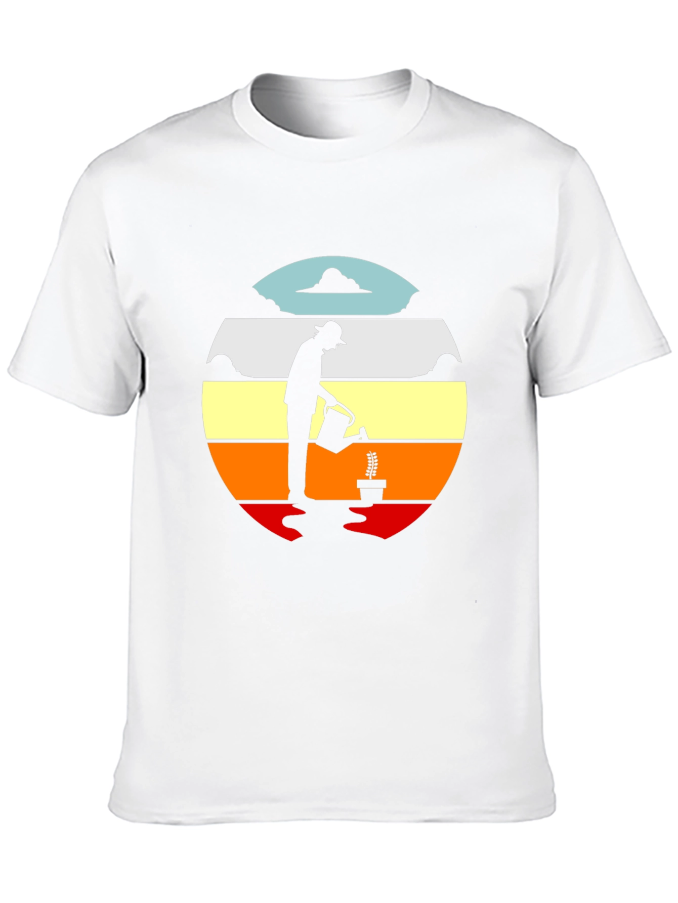 Gardener Sunset Graphic T-Shirt