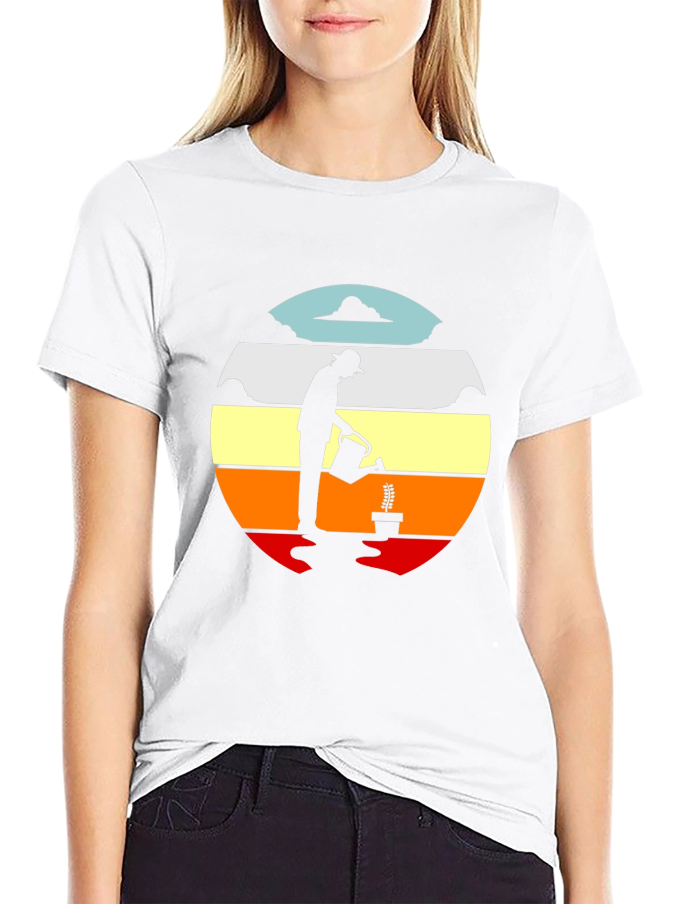 Gardener Sunset Graphic T-Shirt