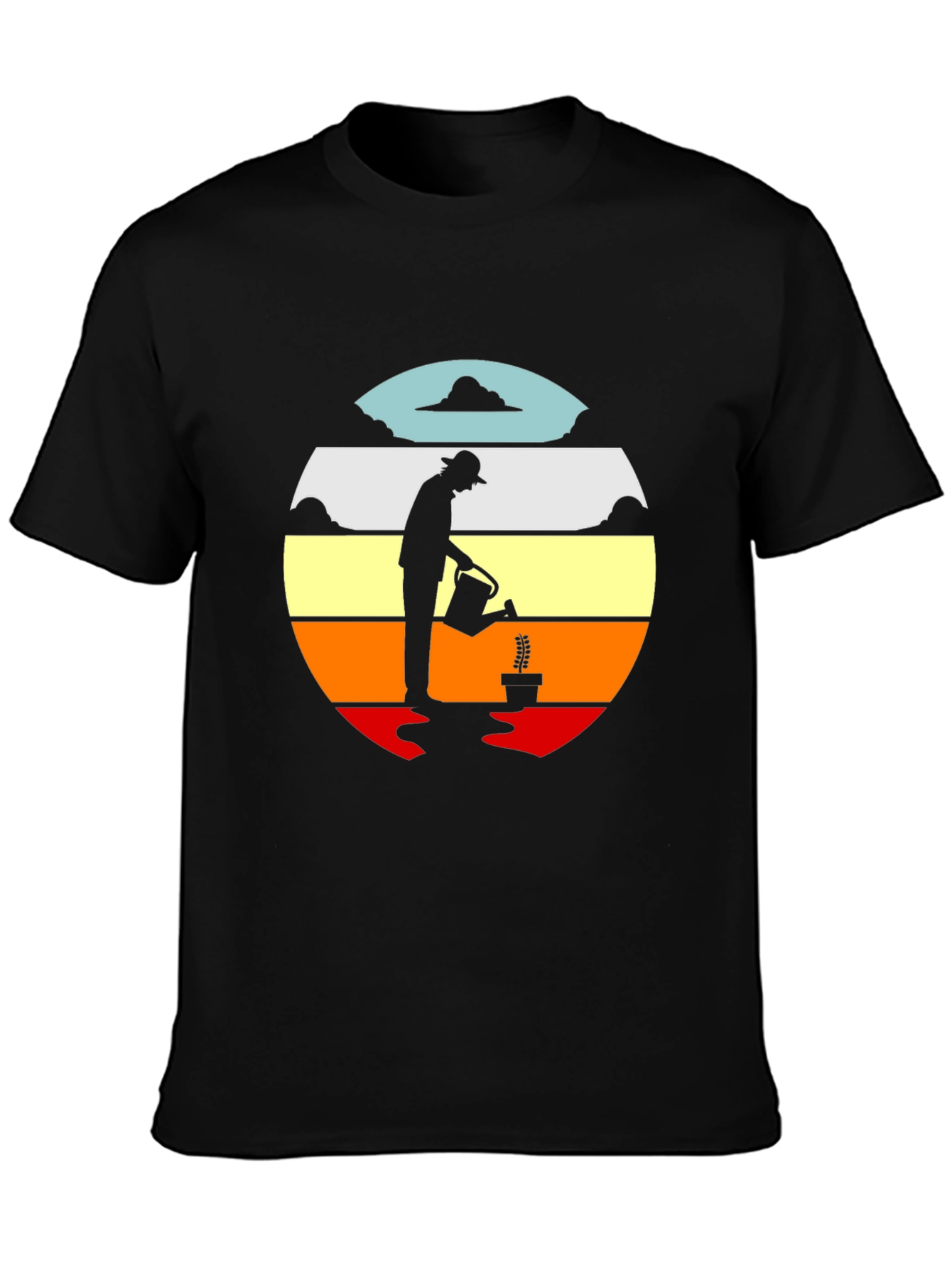 Gardener Sunset Graphic T-Shirt