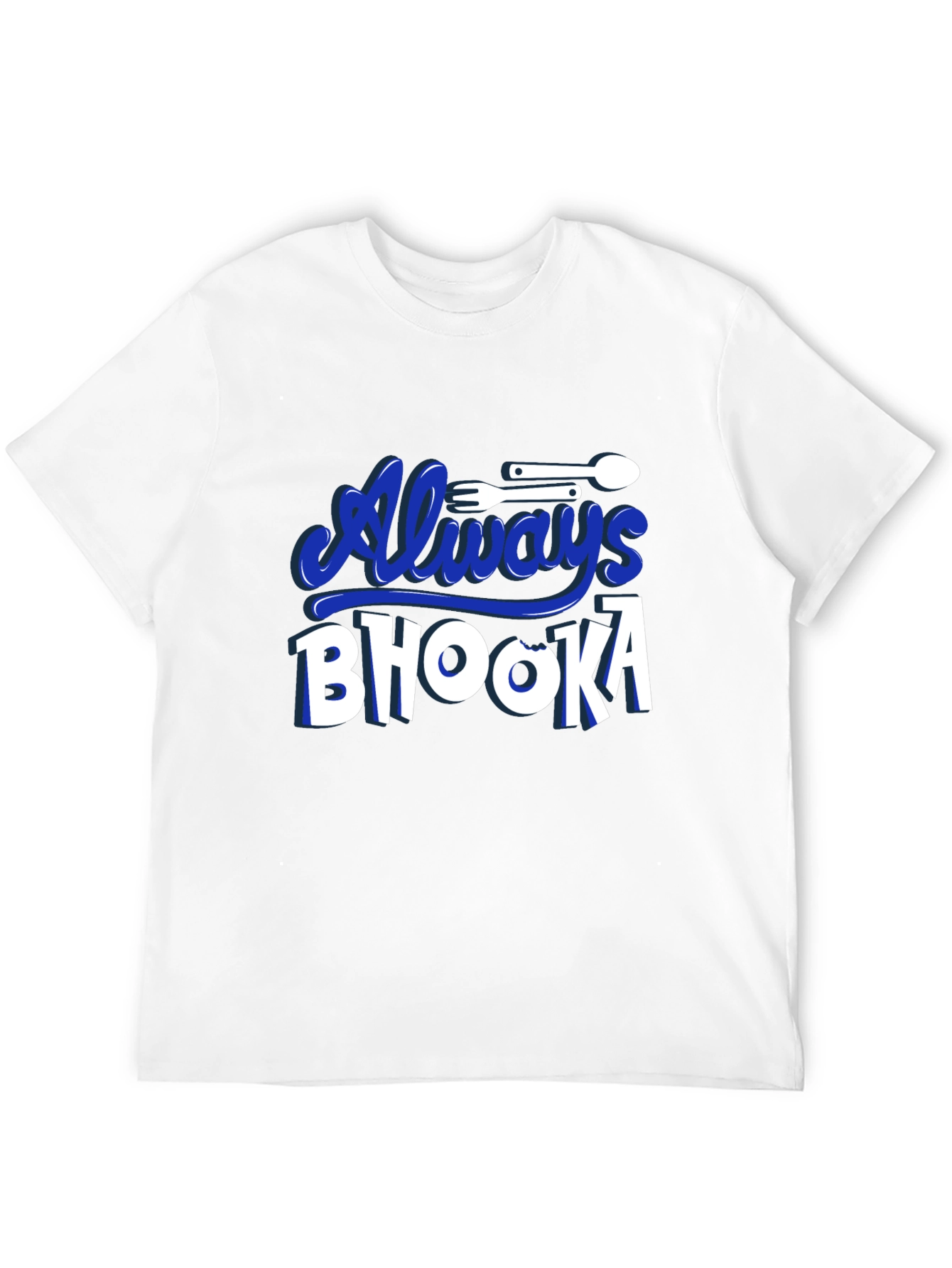 Always Bhooka Graphic Tee - Black Cotton T-Shirt