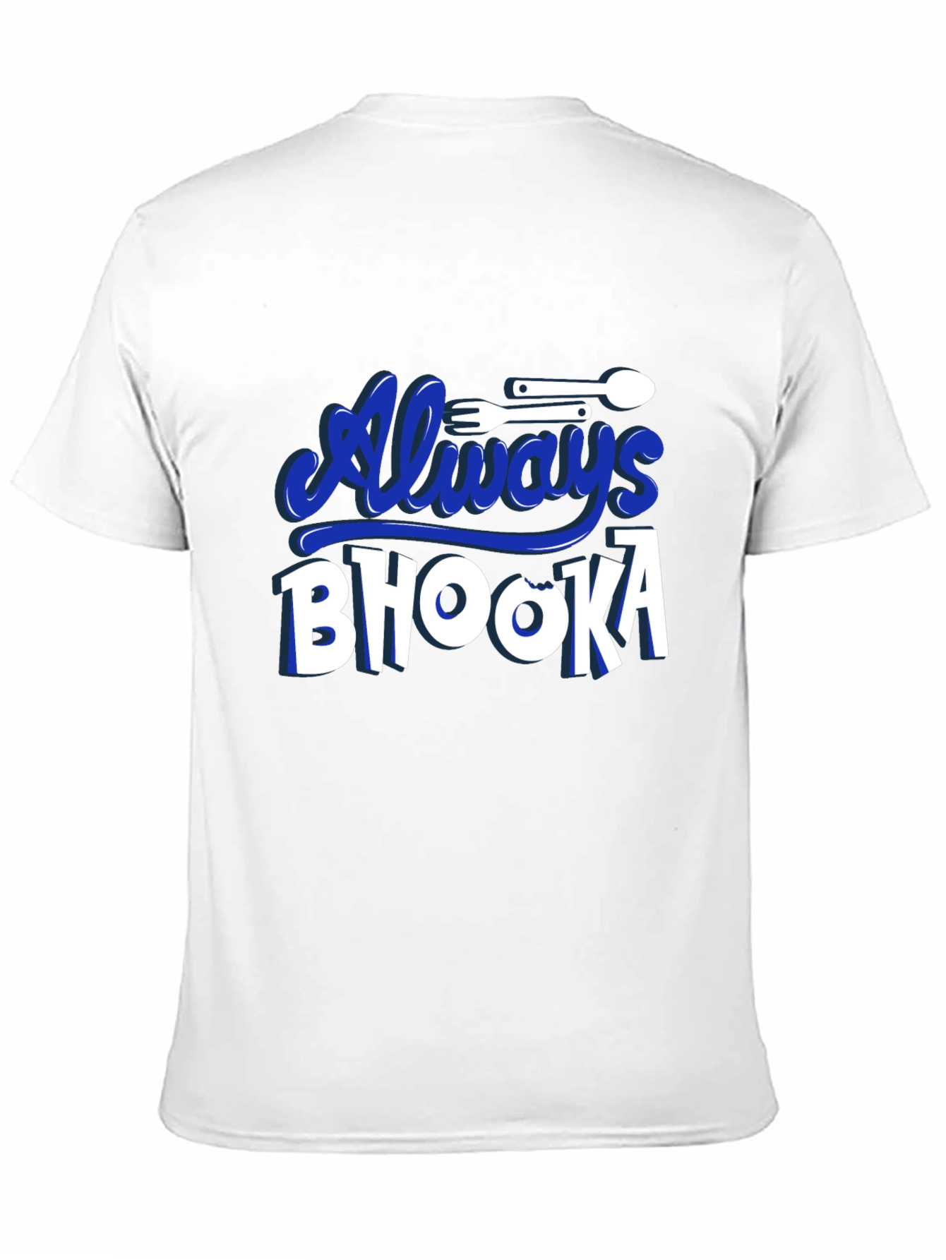 Always Bhooka Graphic Tee - Black Cotton T-Shirt