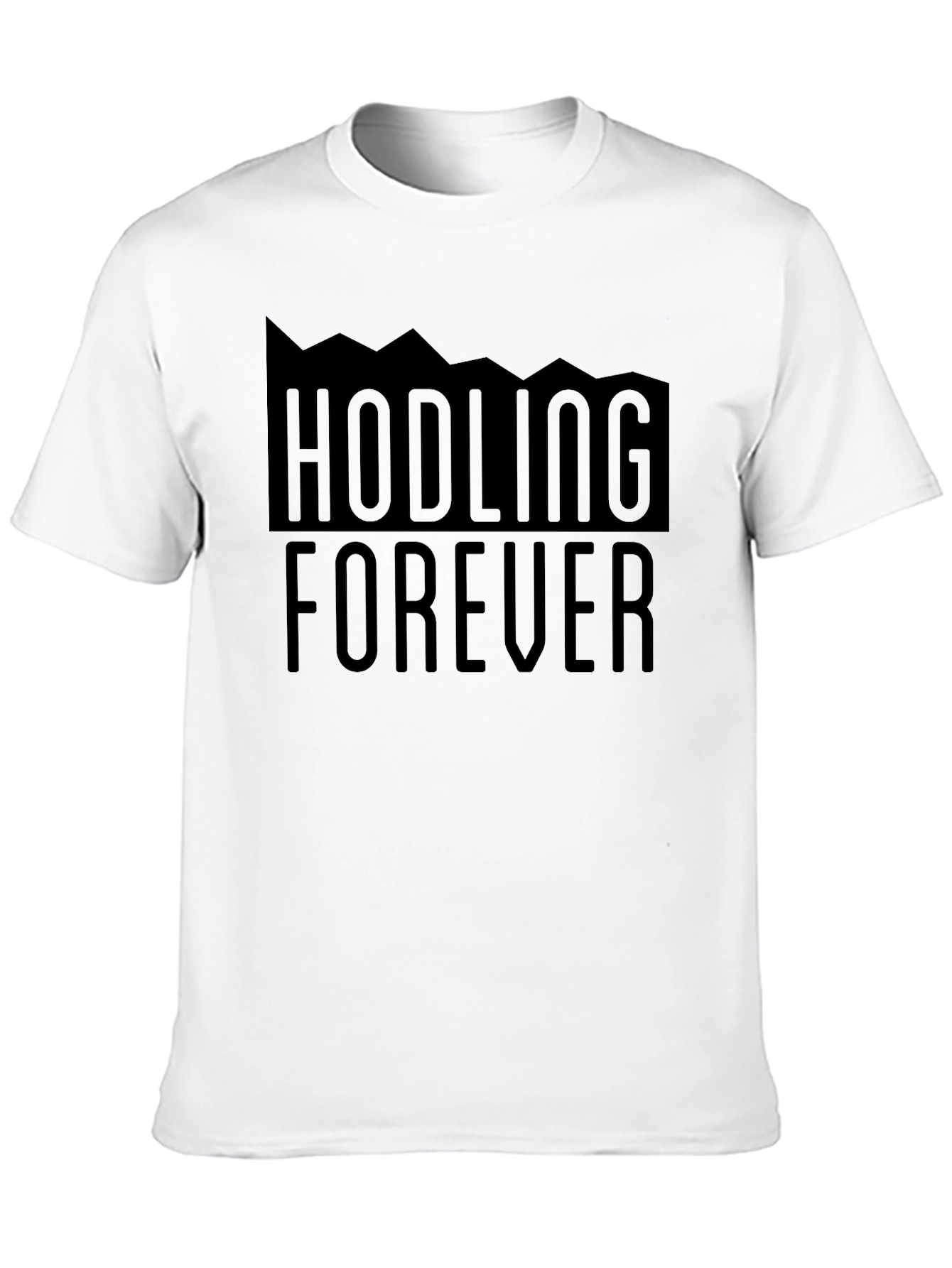 HODLING FOREVER Crypto Investor Black Graphic Tee