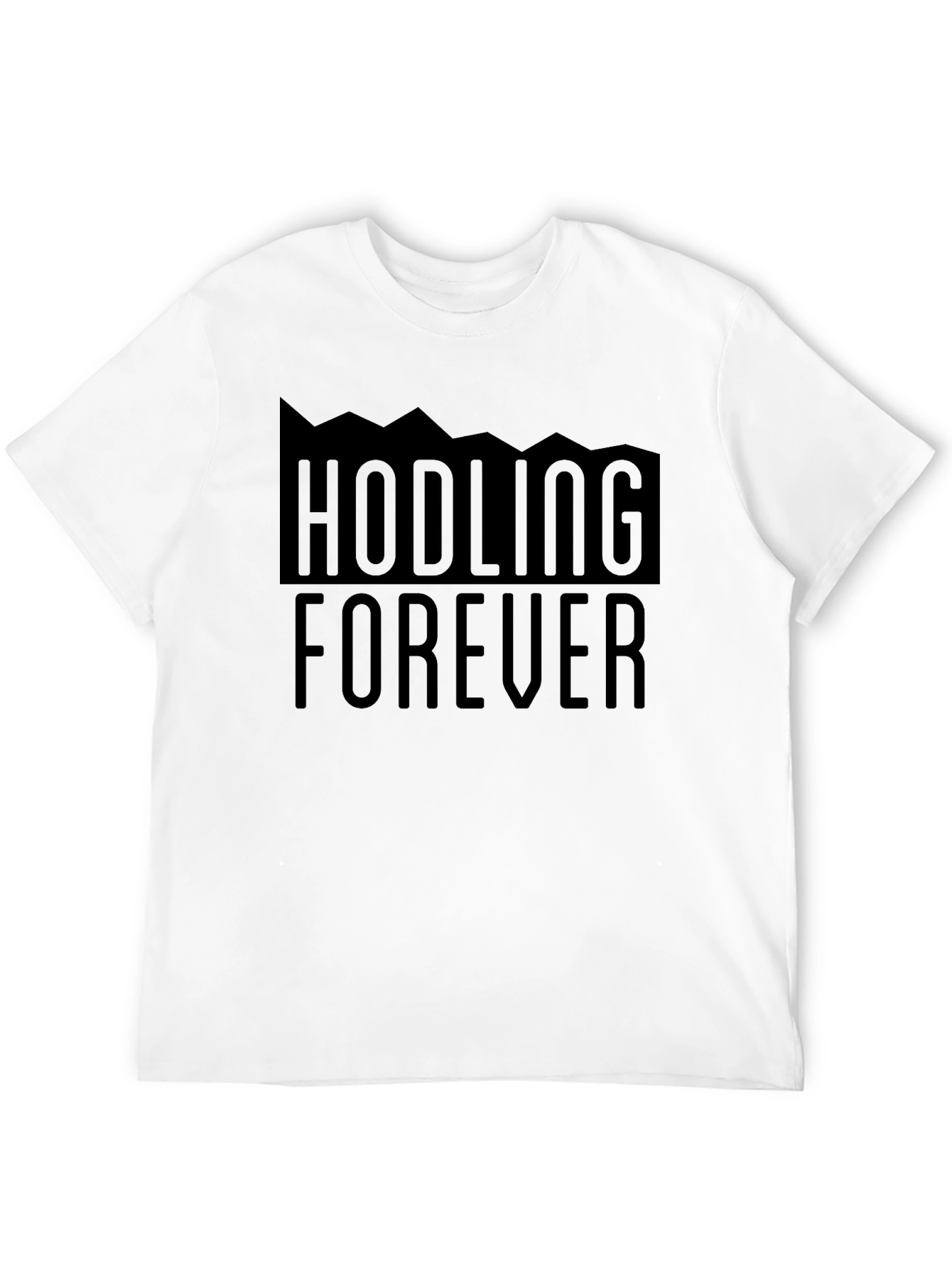 HODLING FOREVER Crypto Investor Black Graphic Tee