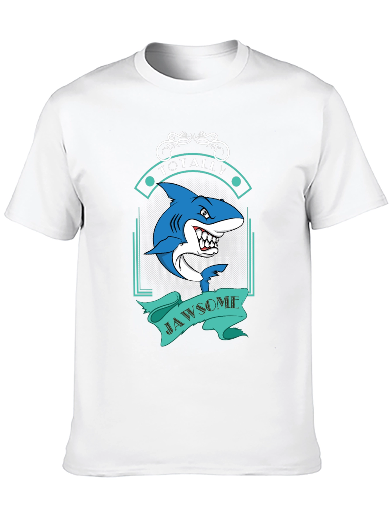 Totally Jawsome Shark Graphic Tee - Black