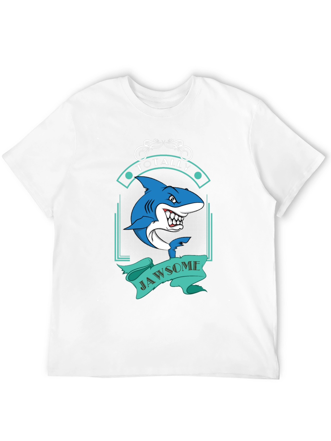 Totally Jawsome Shark Graphic Tee - Black