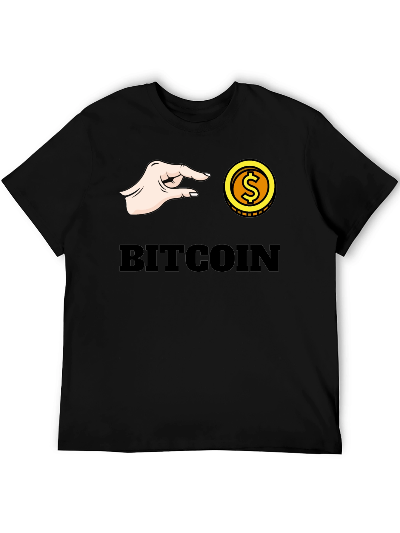Bitcoin Pinch T-Shirt - Crypto Graphic Tee
