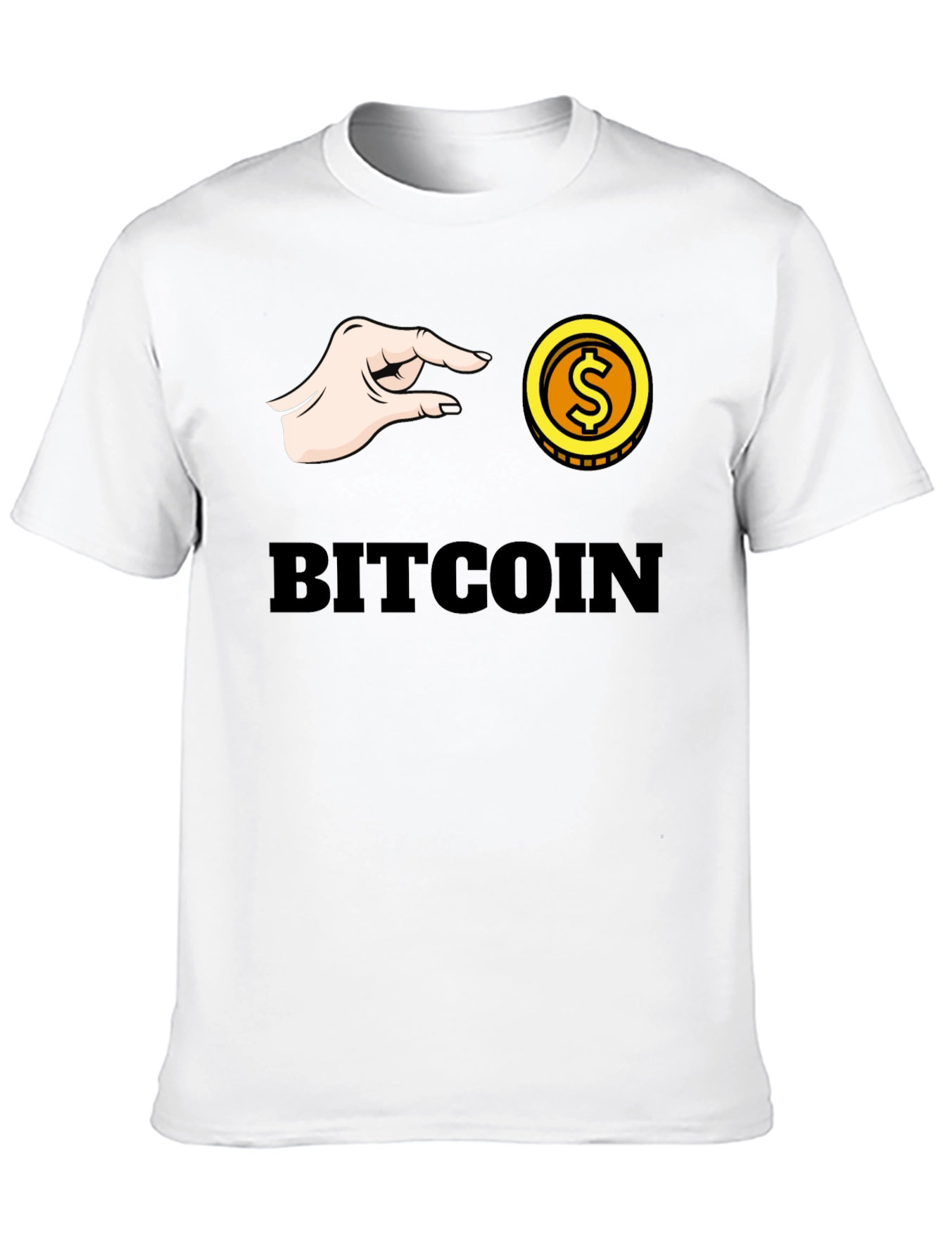 Bitcoin Pinch T-Shirt - Crypto Graphic Tee