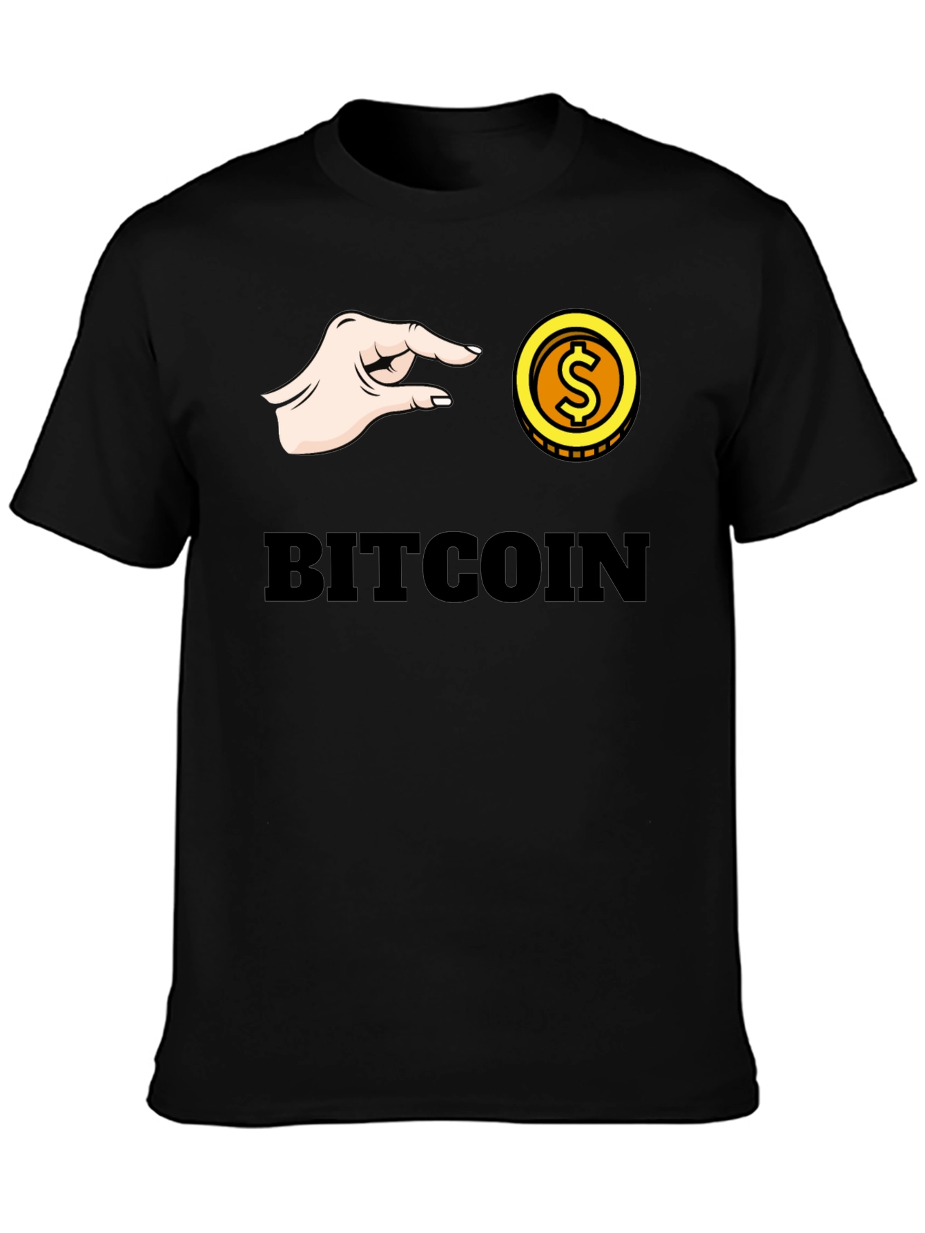 Bitcoin Pinch T-Shirt - Crypto Graphic Tee