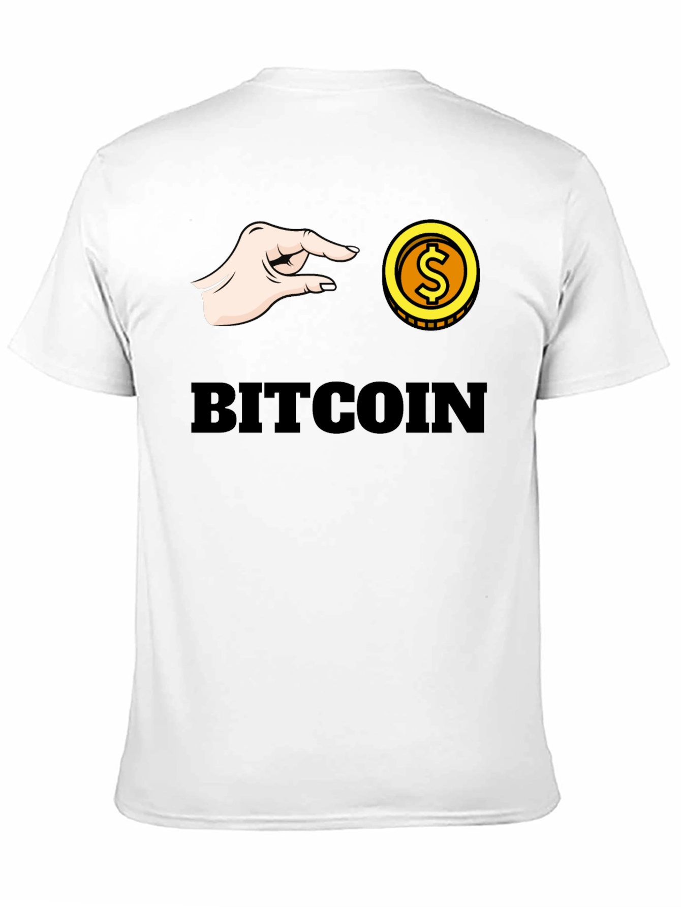 Bitcoin Pinch T-Shirt - Crypto Graphic Tee