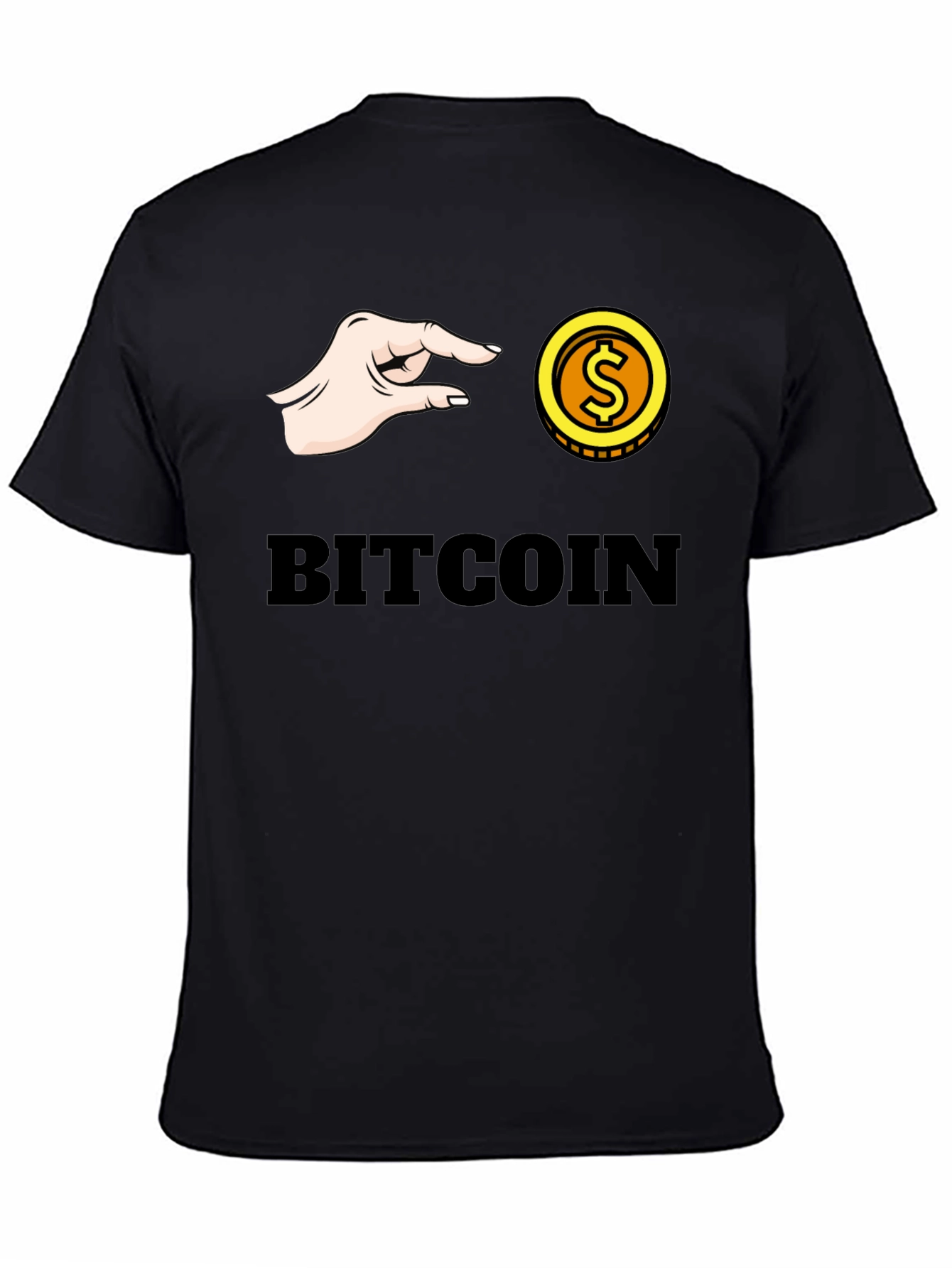 Bitcoin Pinch T-Shirt - Crypto Graphic Tee