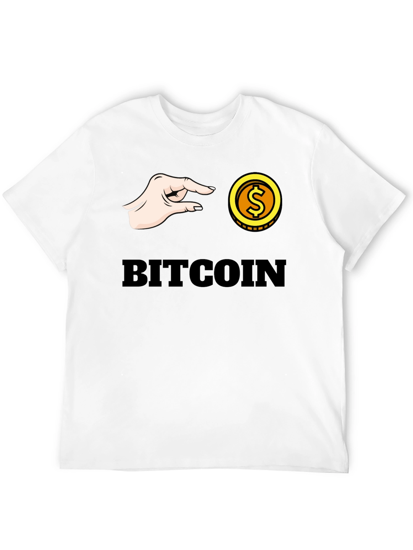 Bitcoin Pinch T-Shirt - Crypto Graphic Tee