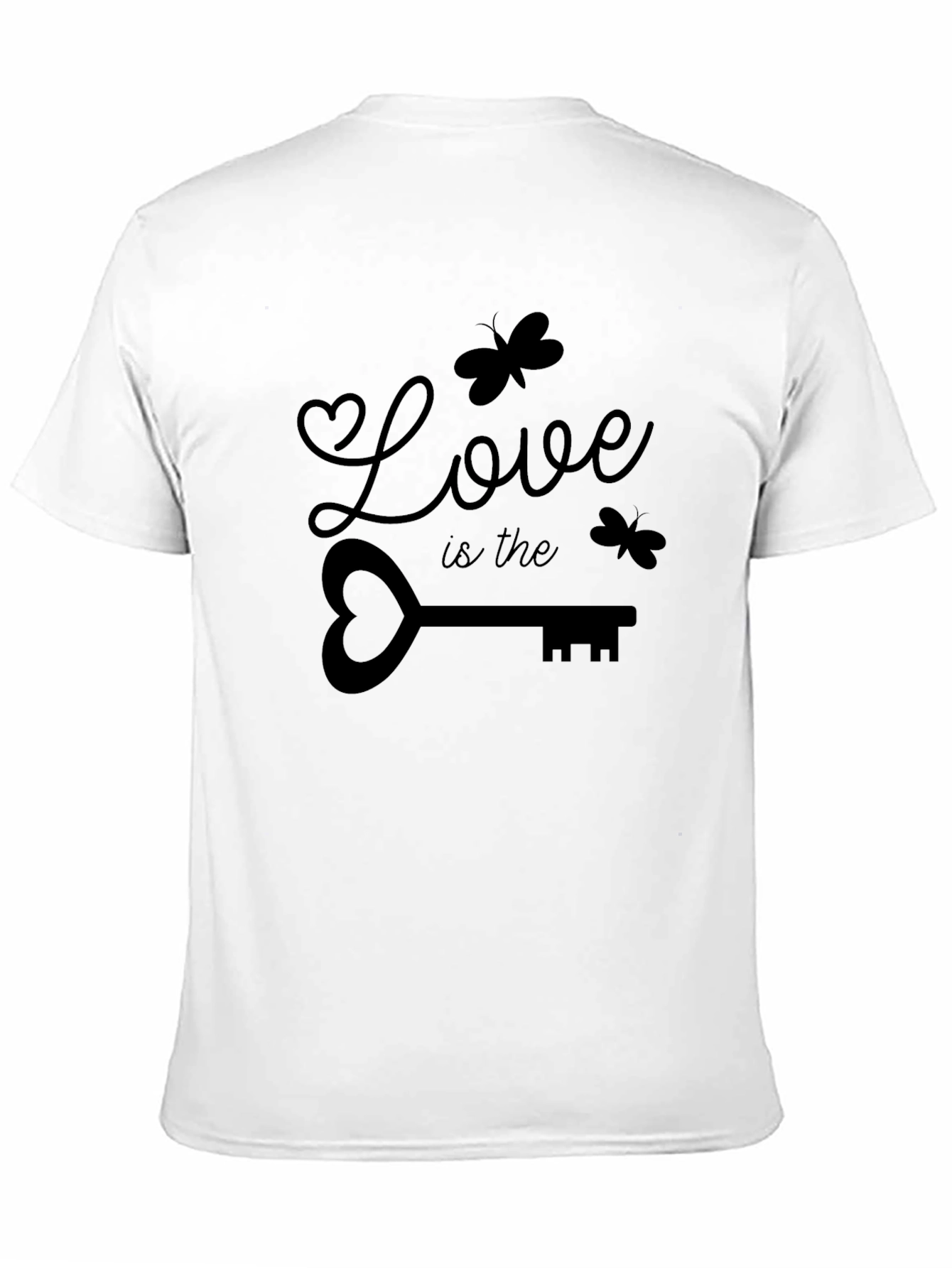 Love Is The Key Graphic Tee - Black