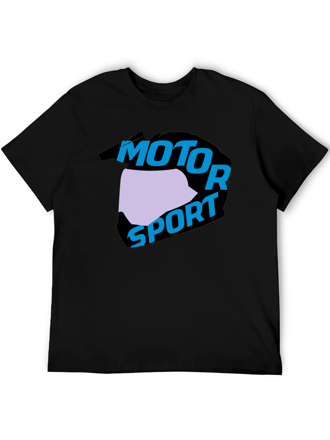 Motorsport Helmet Graphic Black T-Shirt