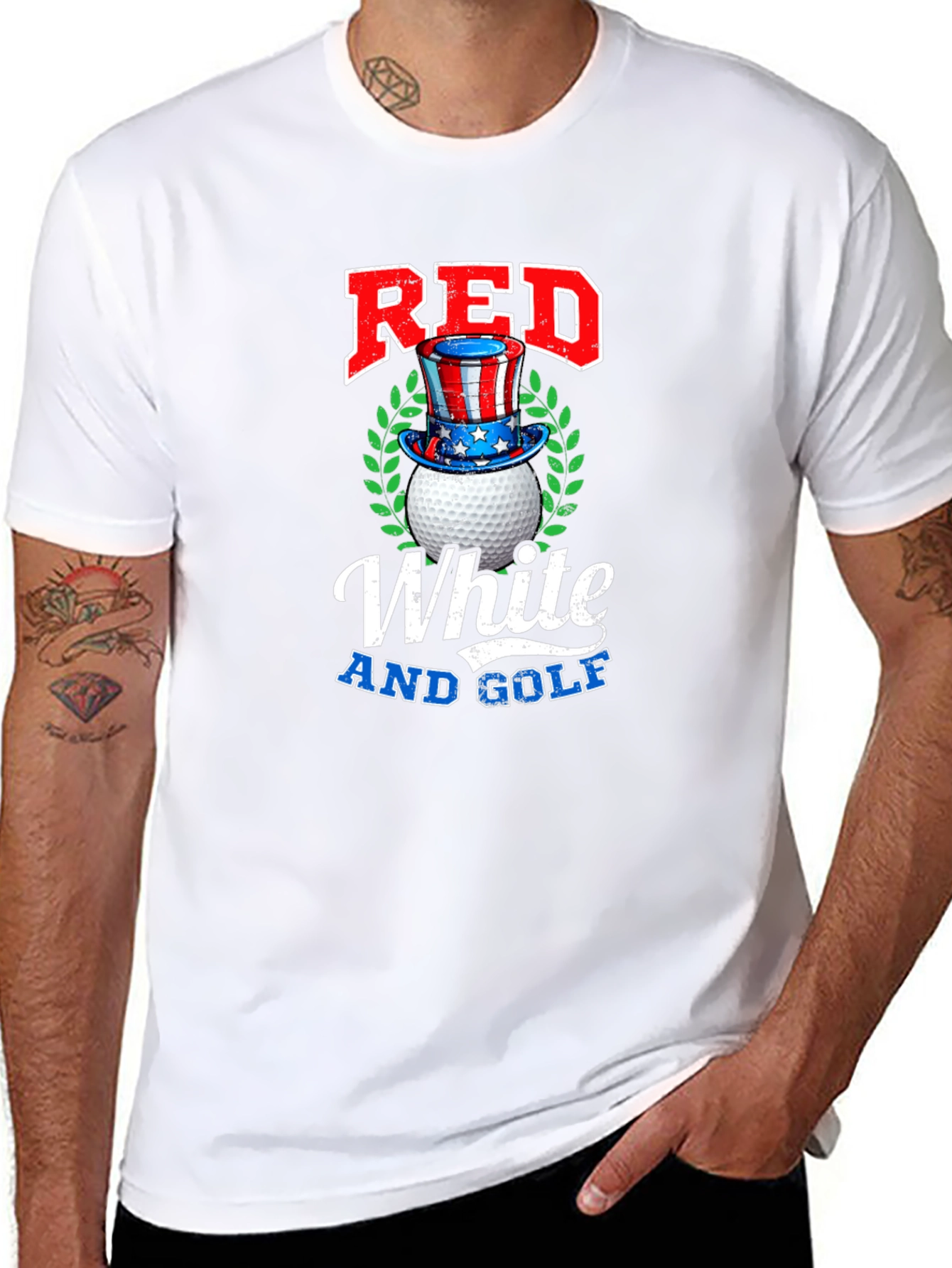 Red White and Golf T-Shirt