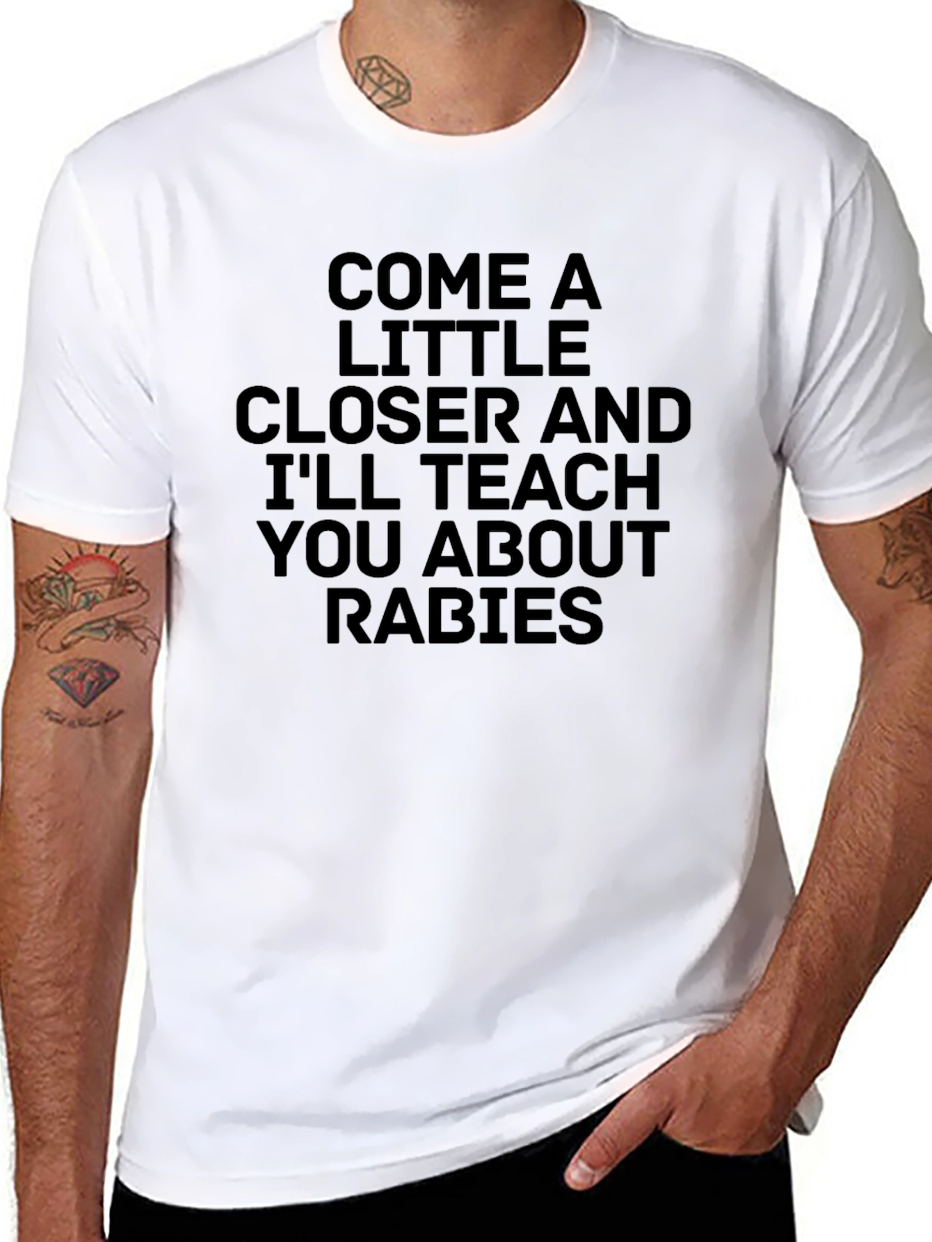 Rabies Warning Graphic Tee