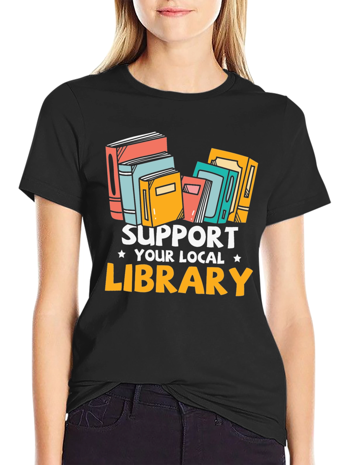 Support Your Local Library Graphic Tee