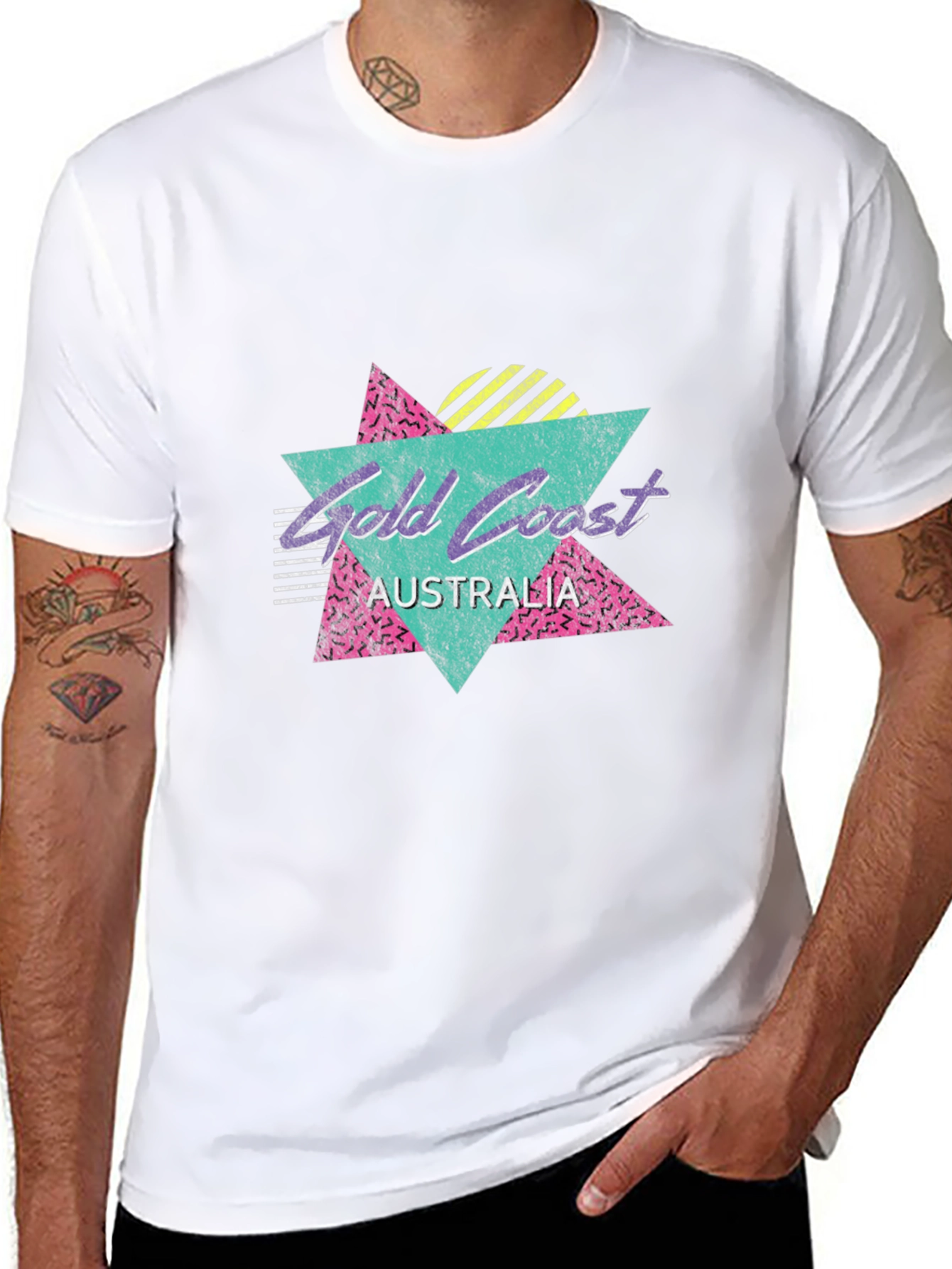Gold Coast Australia Retro Graphic T-Shirt