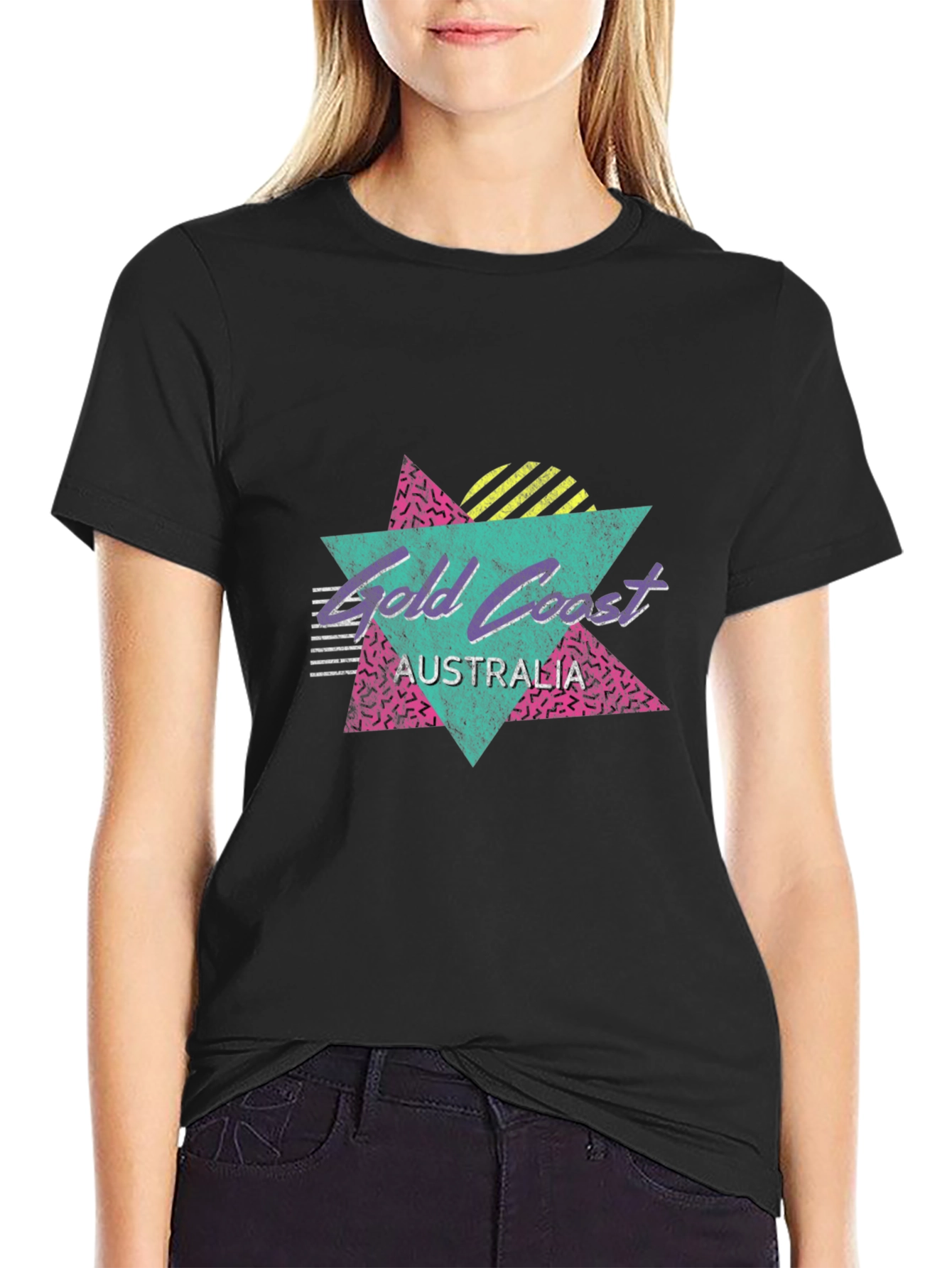 Gold Coast Australia Retro Graphic T-Shirt
