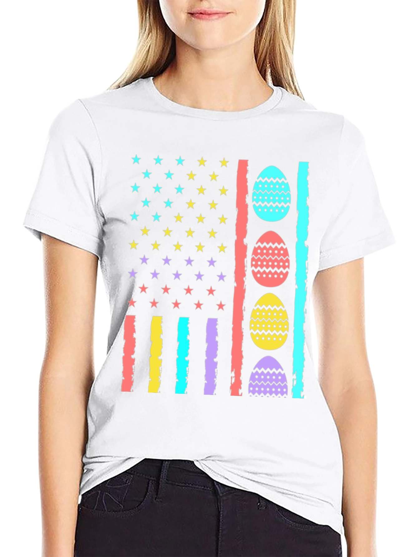 Easter Egg American Flag T-Shirt