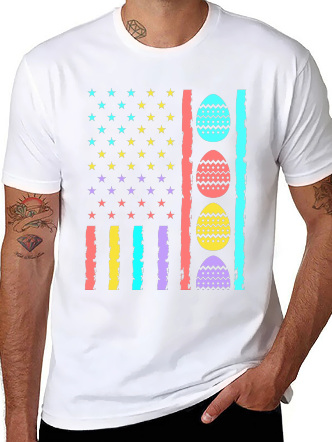 Easter Egg American Flag T-Shirt