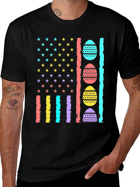 Easter Egg American Flag T-Shirt