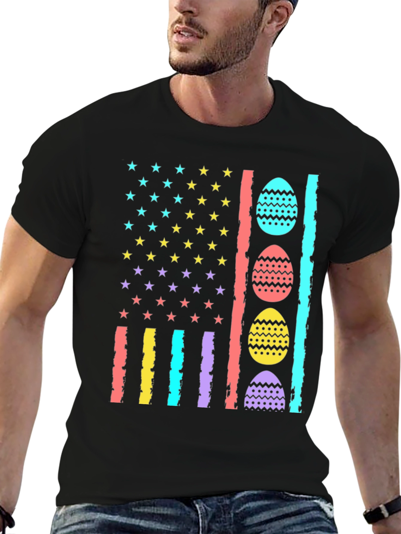 Easter Egg American Flag T-Shirt