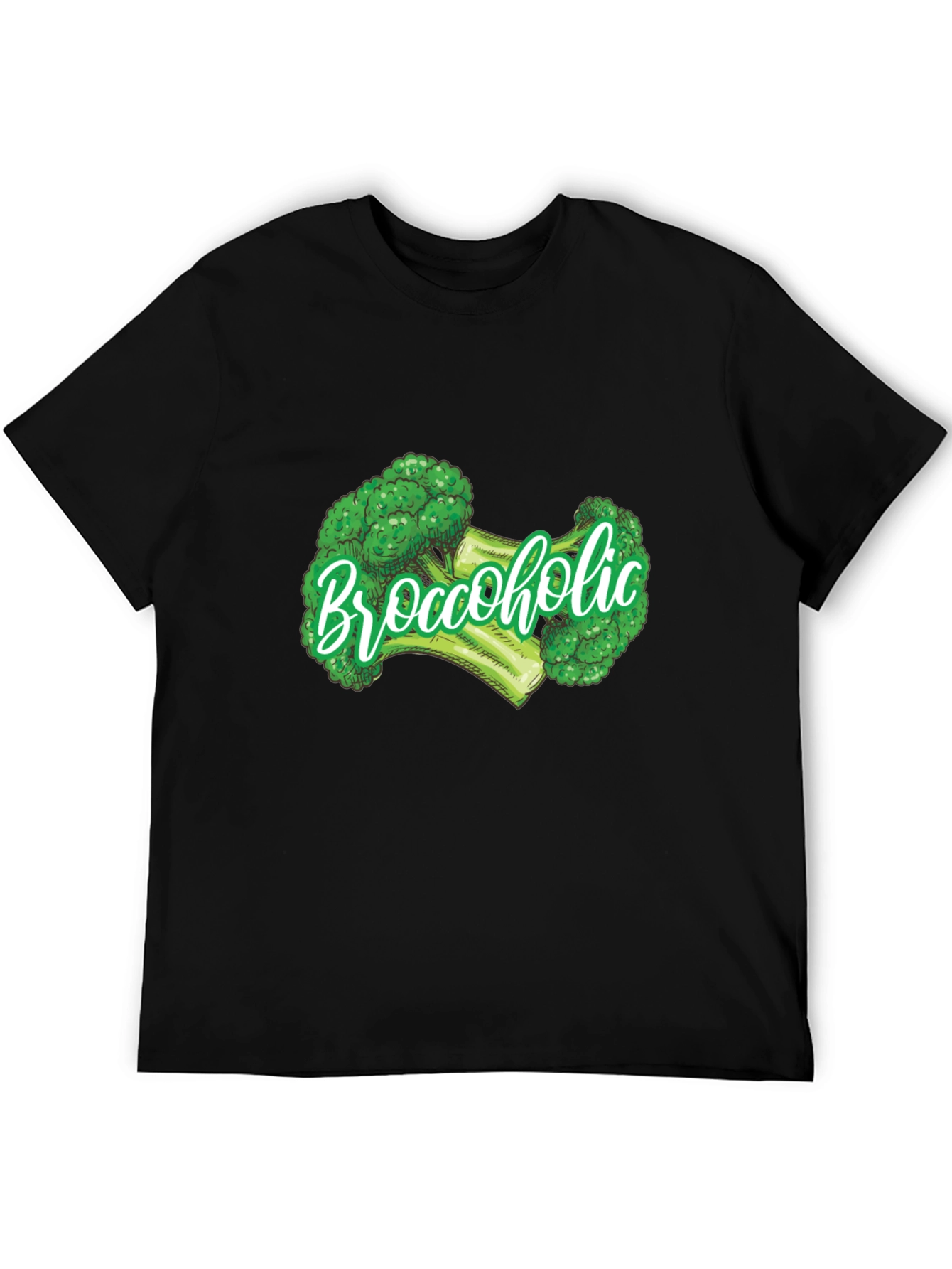 Broccoholic Graphic Tee - Funny Broccoli Lover T-Shirt