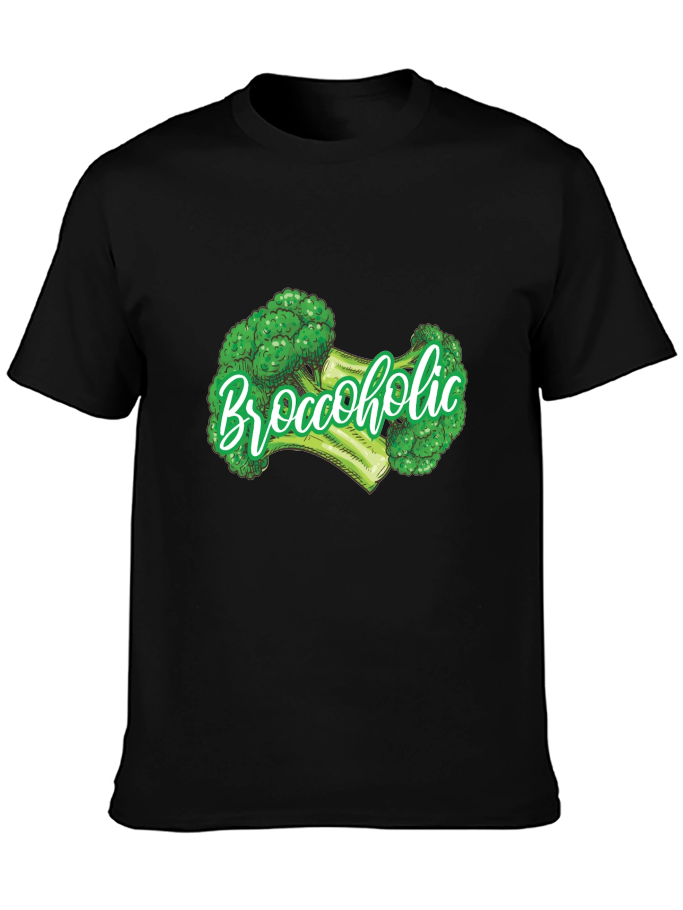 Broccoholic Graphic Tee - Funny Broccoli Lover T-Shirt