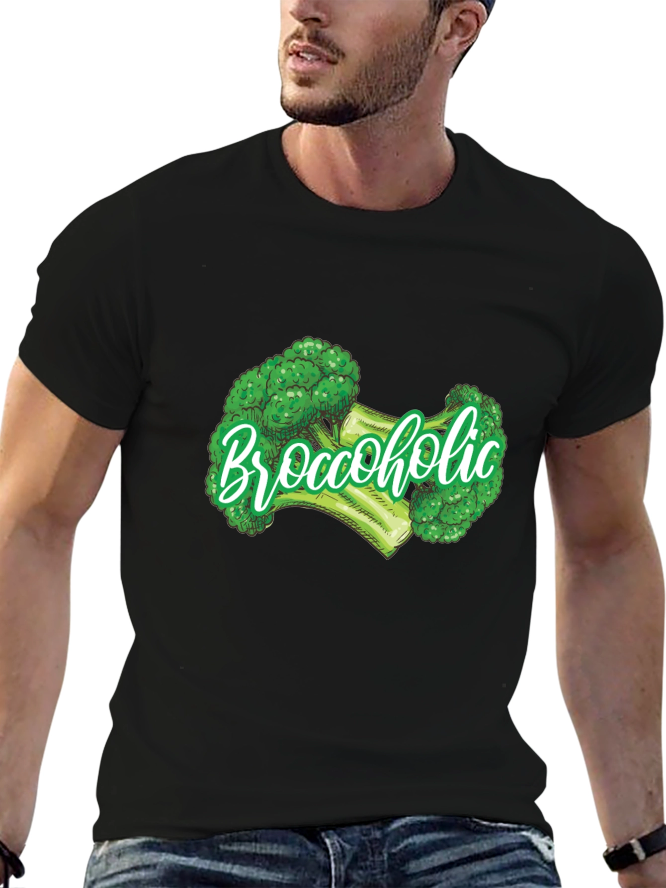 Broccoholic Graphic Tee - Funny Broccoli Lover T-Shirt