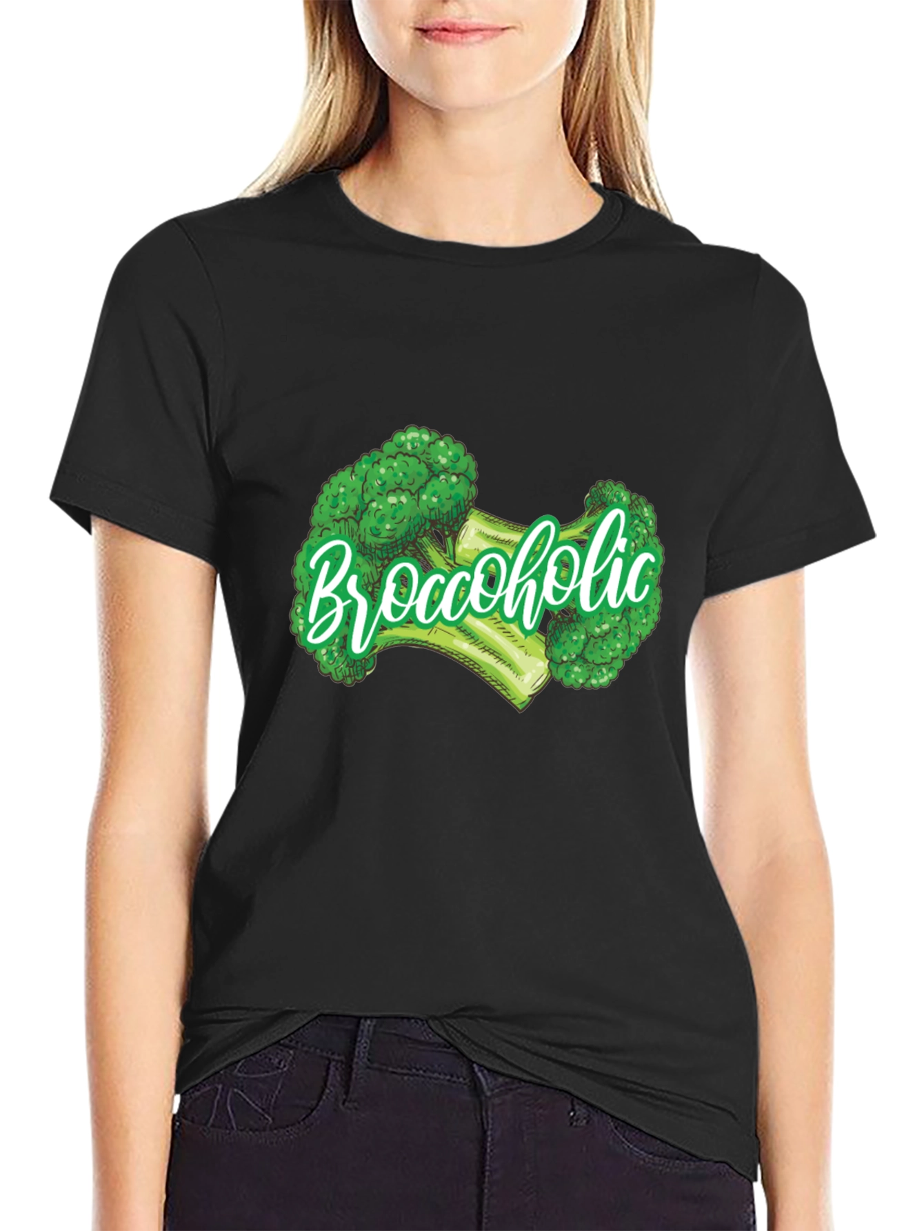 Broccoholic Graphic Tee - Funny Broccoli Lover T-Shirt