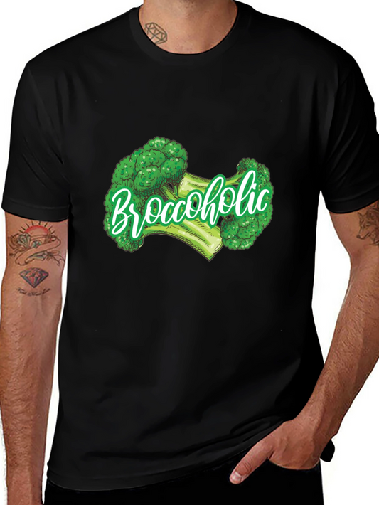 Broccoholic Graphic Tee - Funny Broccoli Lover T-Shirt