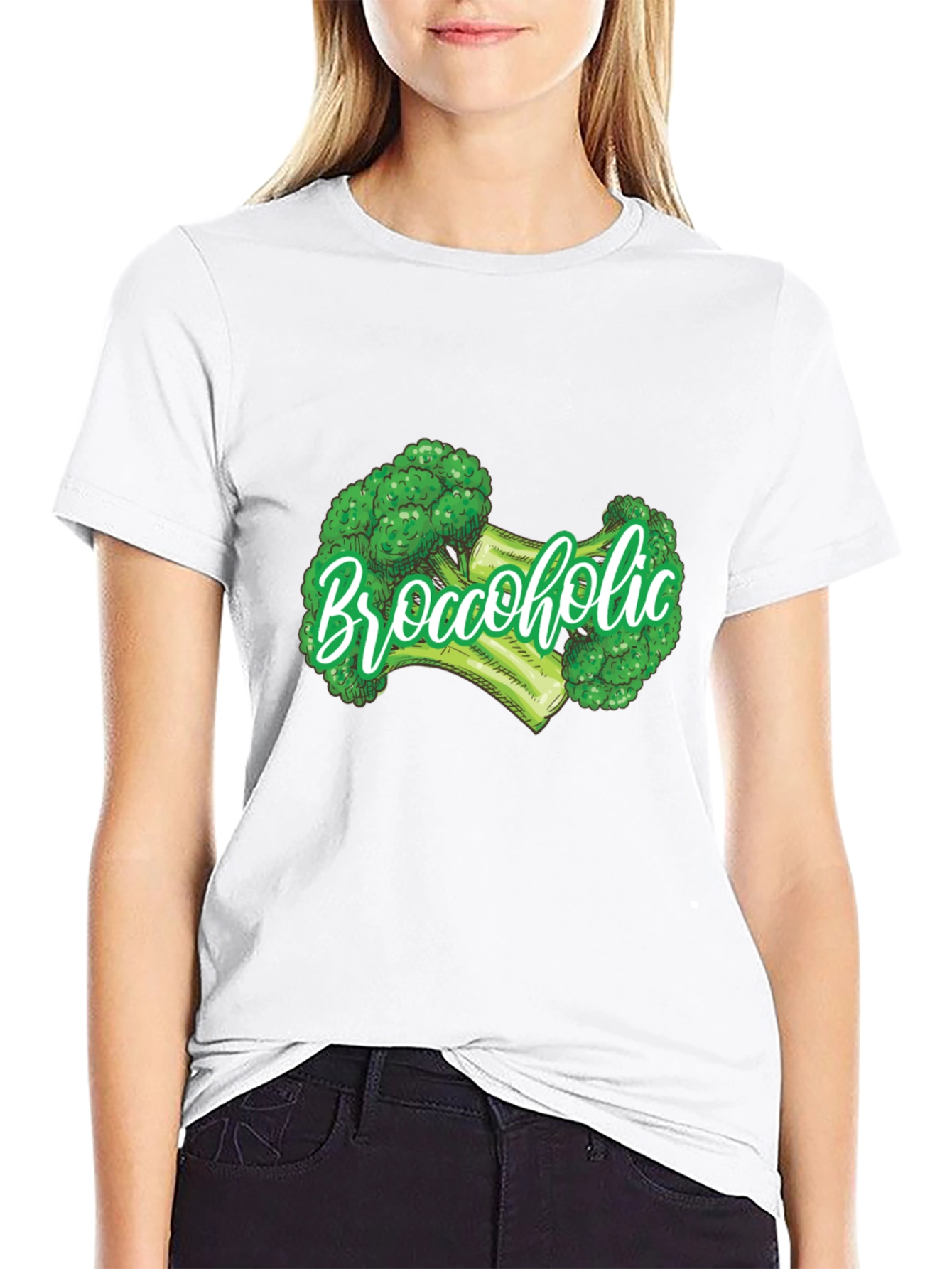 Broccoholic Graphic Tee - Funny Broccoli Lover T-Shirt